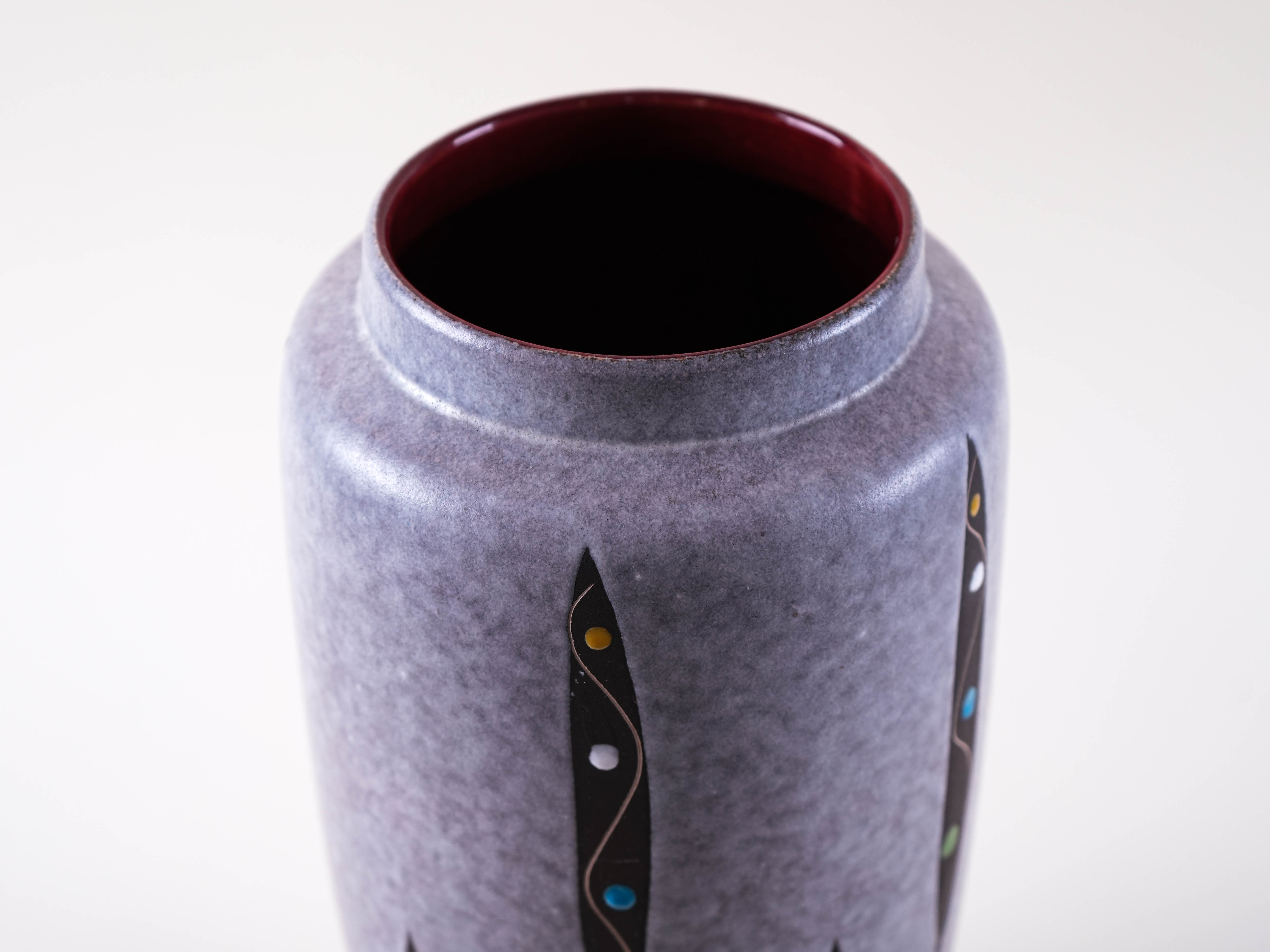Ceramic Vase Grey 1960s