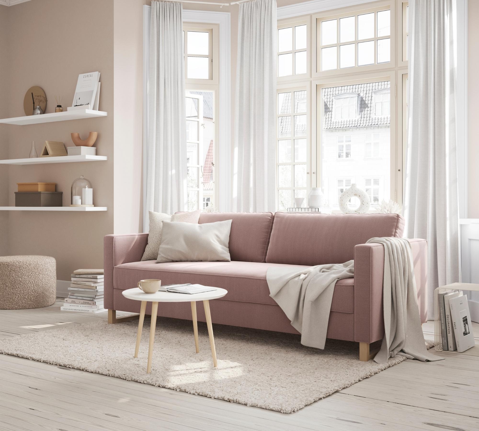 Madison 3-Sitzer Schlafsofa Rose