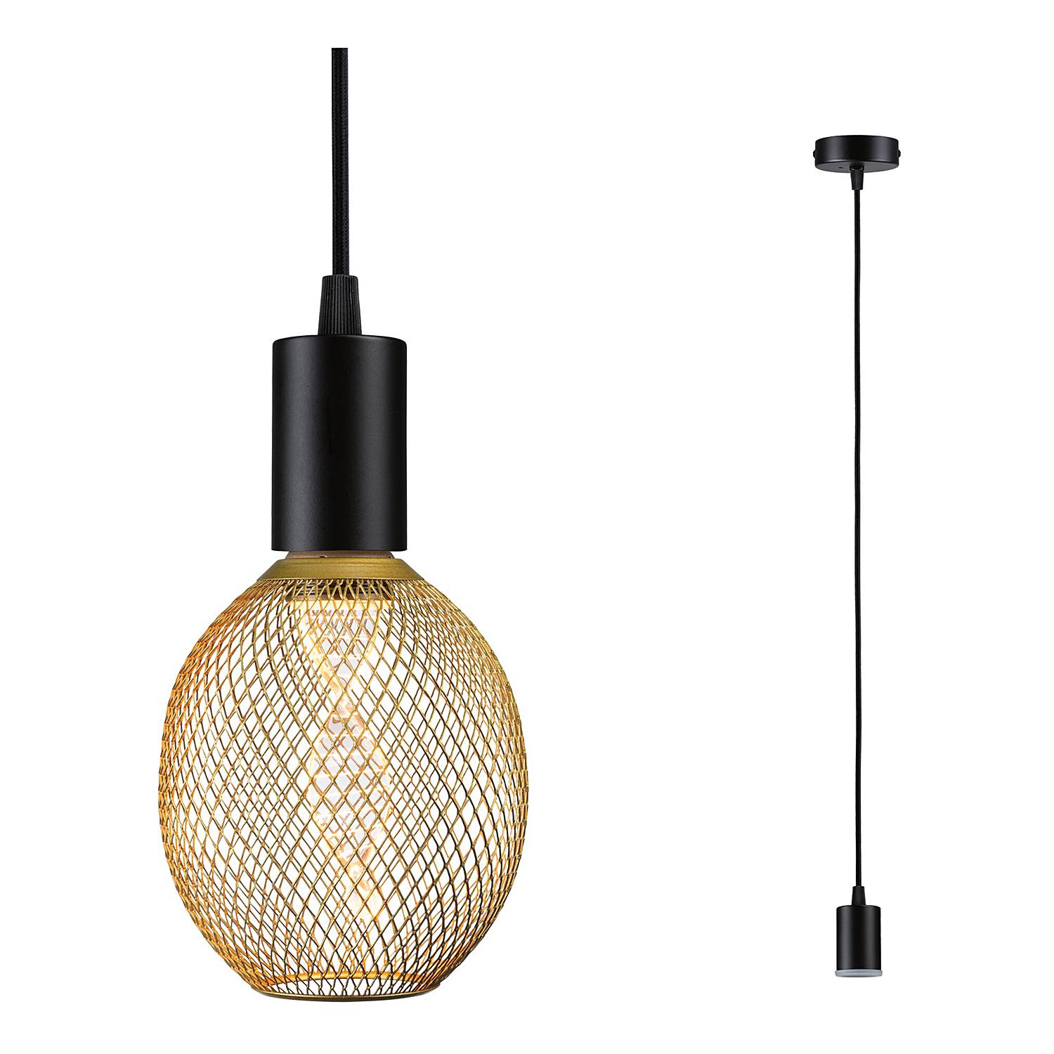 Ravi Pendant Lamp Aluminum Black 1-light