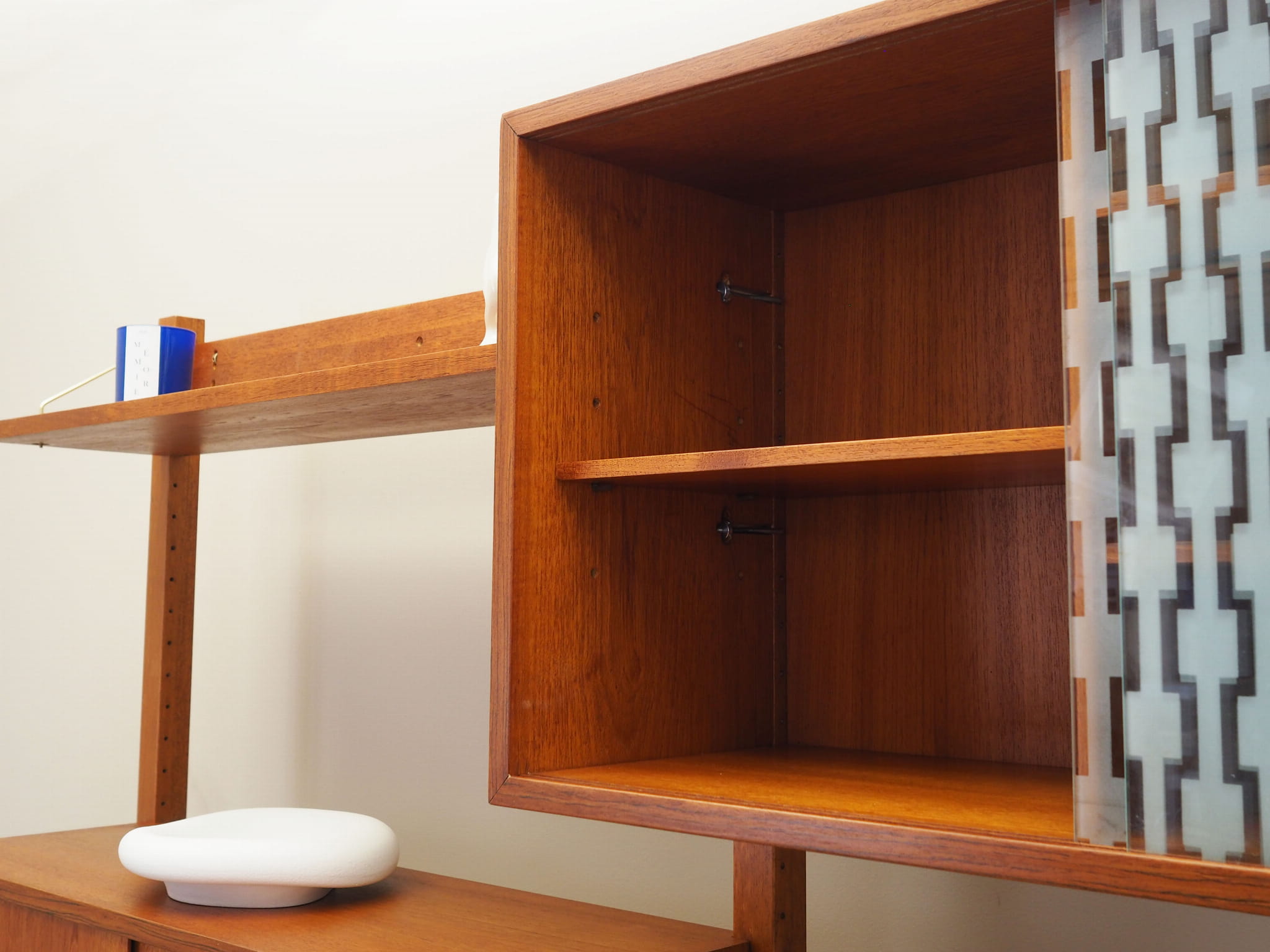Wall shelf Teak wood 1960s