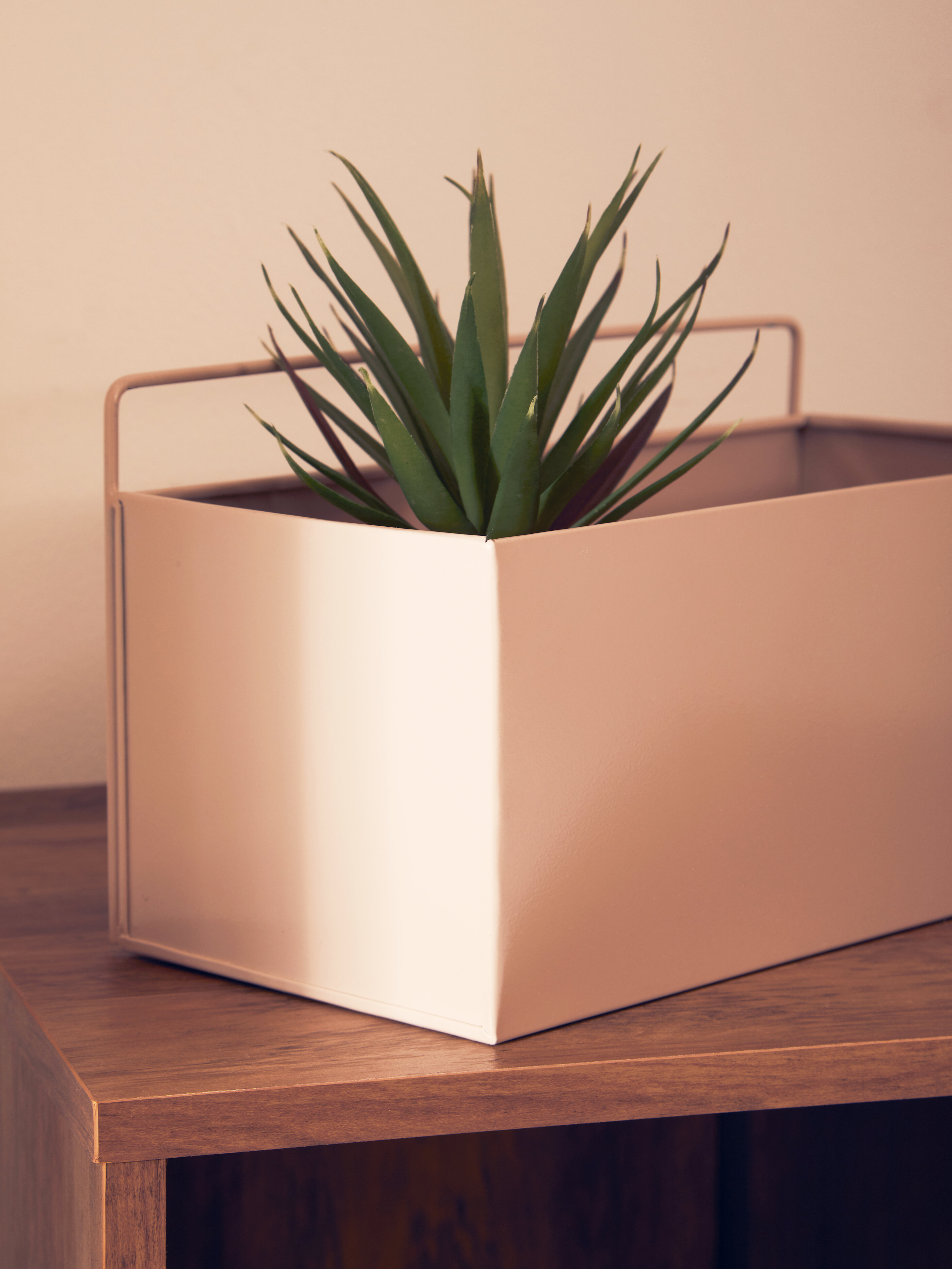 Ascher Wand-Pflanzenkasten Grau Natur
