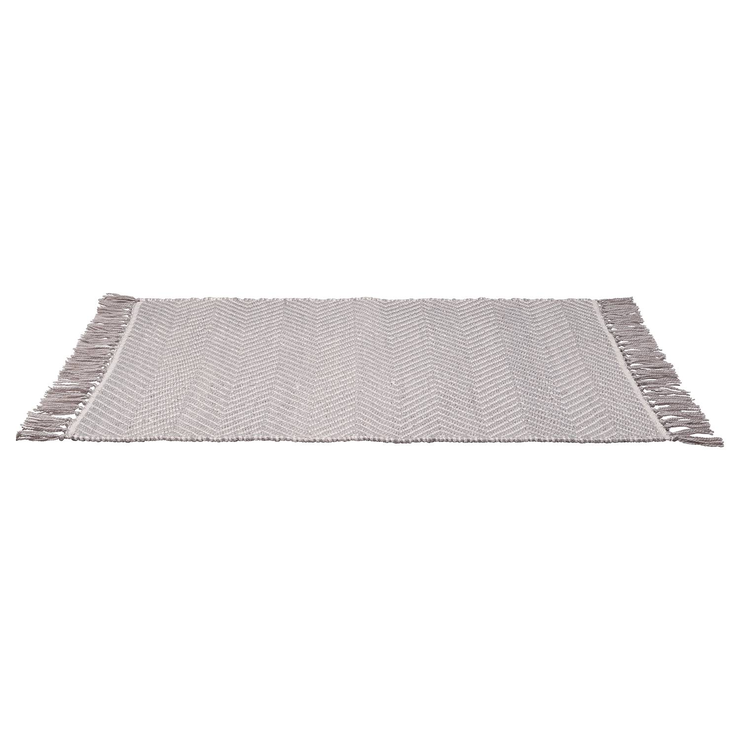Badematte Gata Grau Weiß