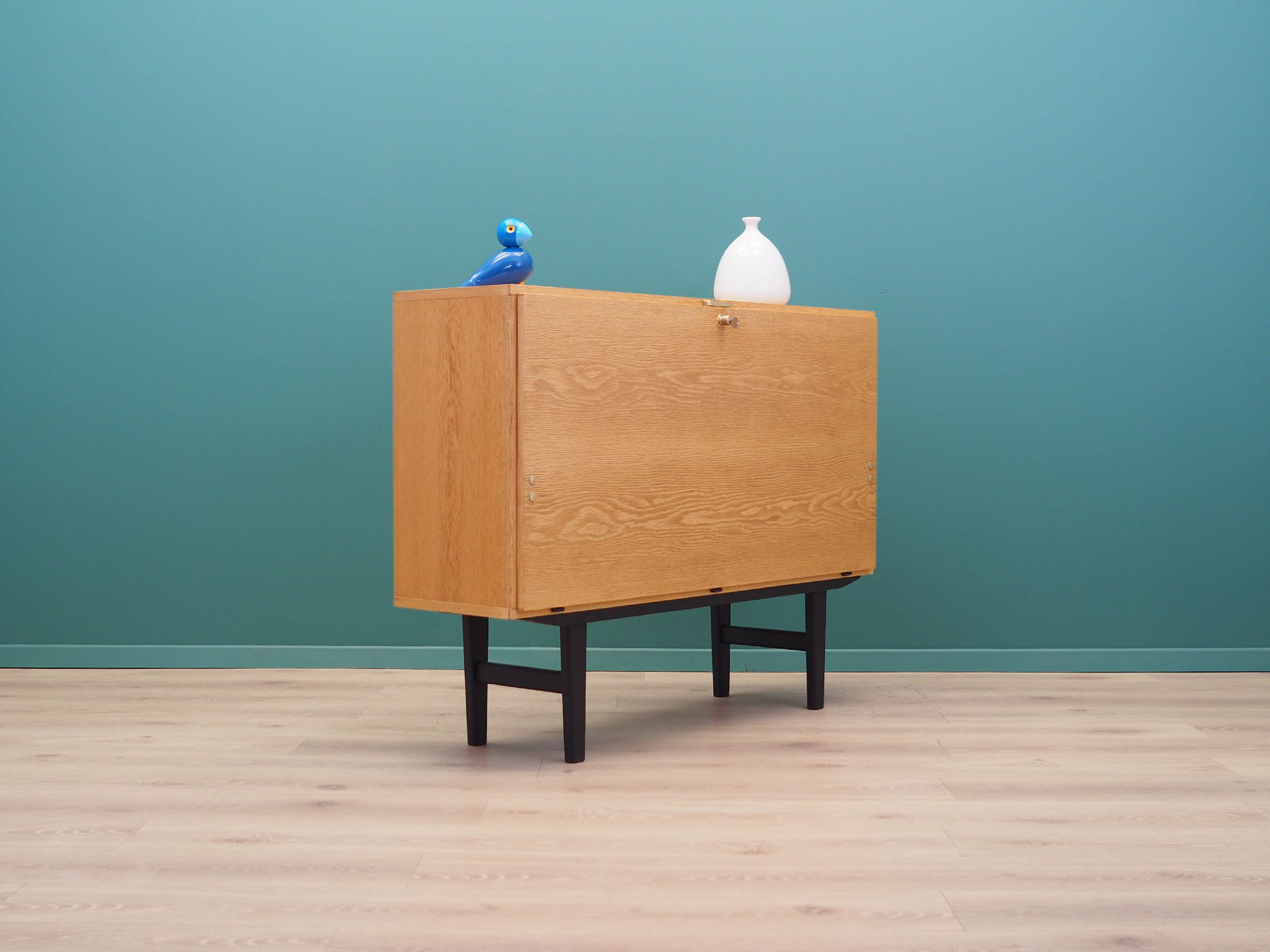 Vintage Cabinet Ash Wood Brown 1970s