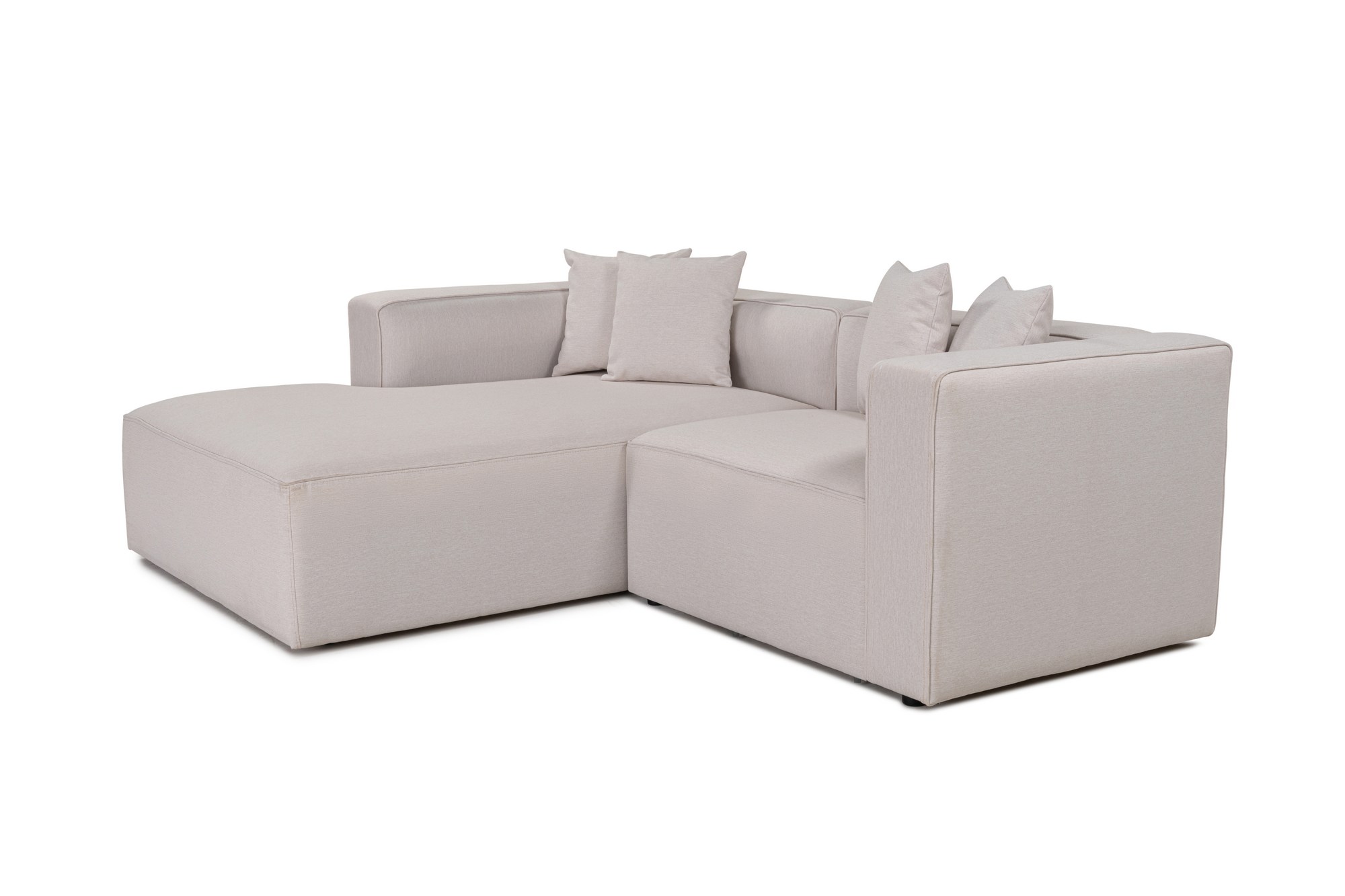 Mora Ecksofa Rechts Beige