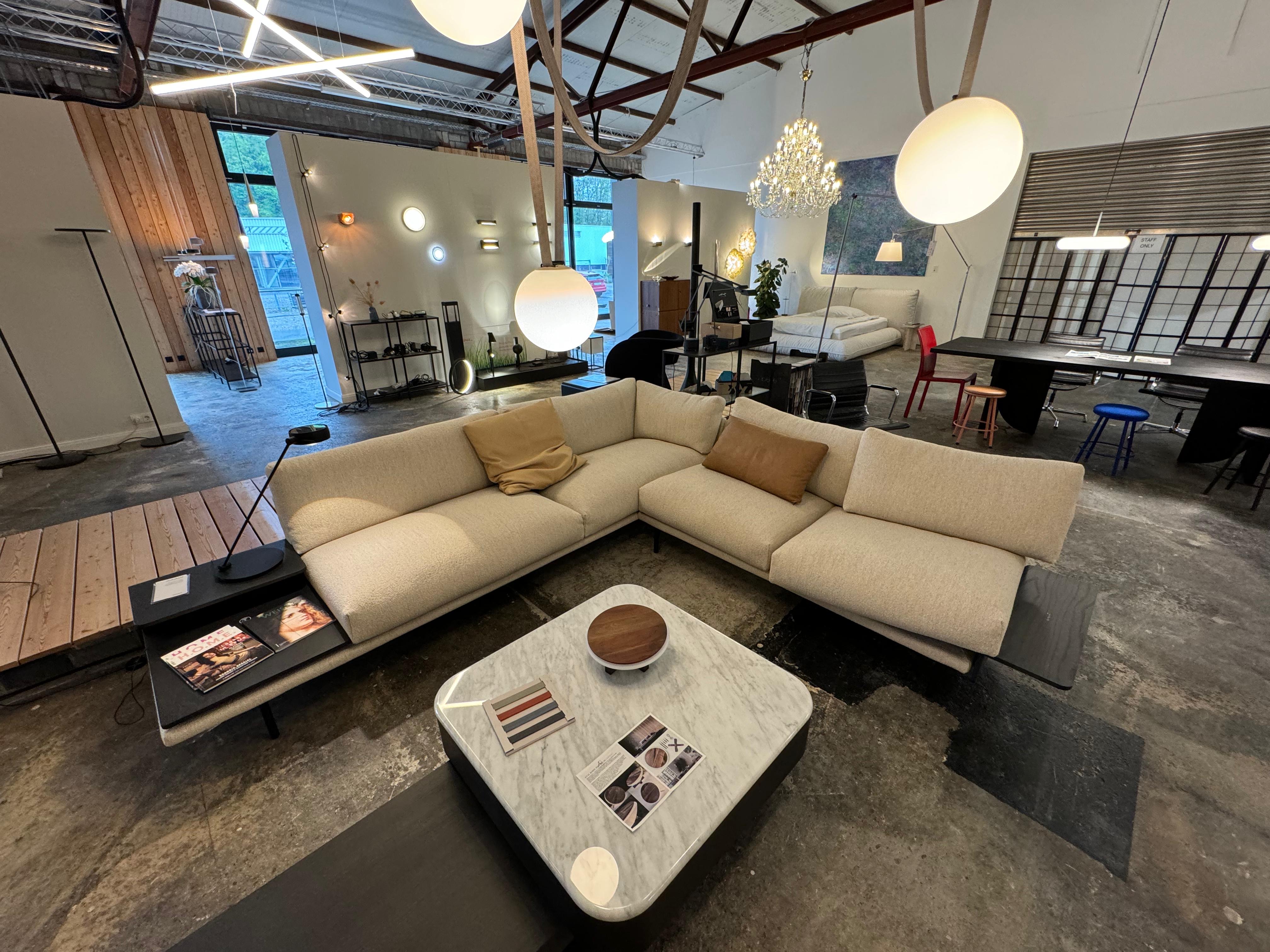 Otis Modulares Ecksofa Wolle Creme