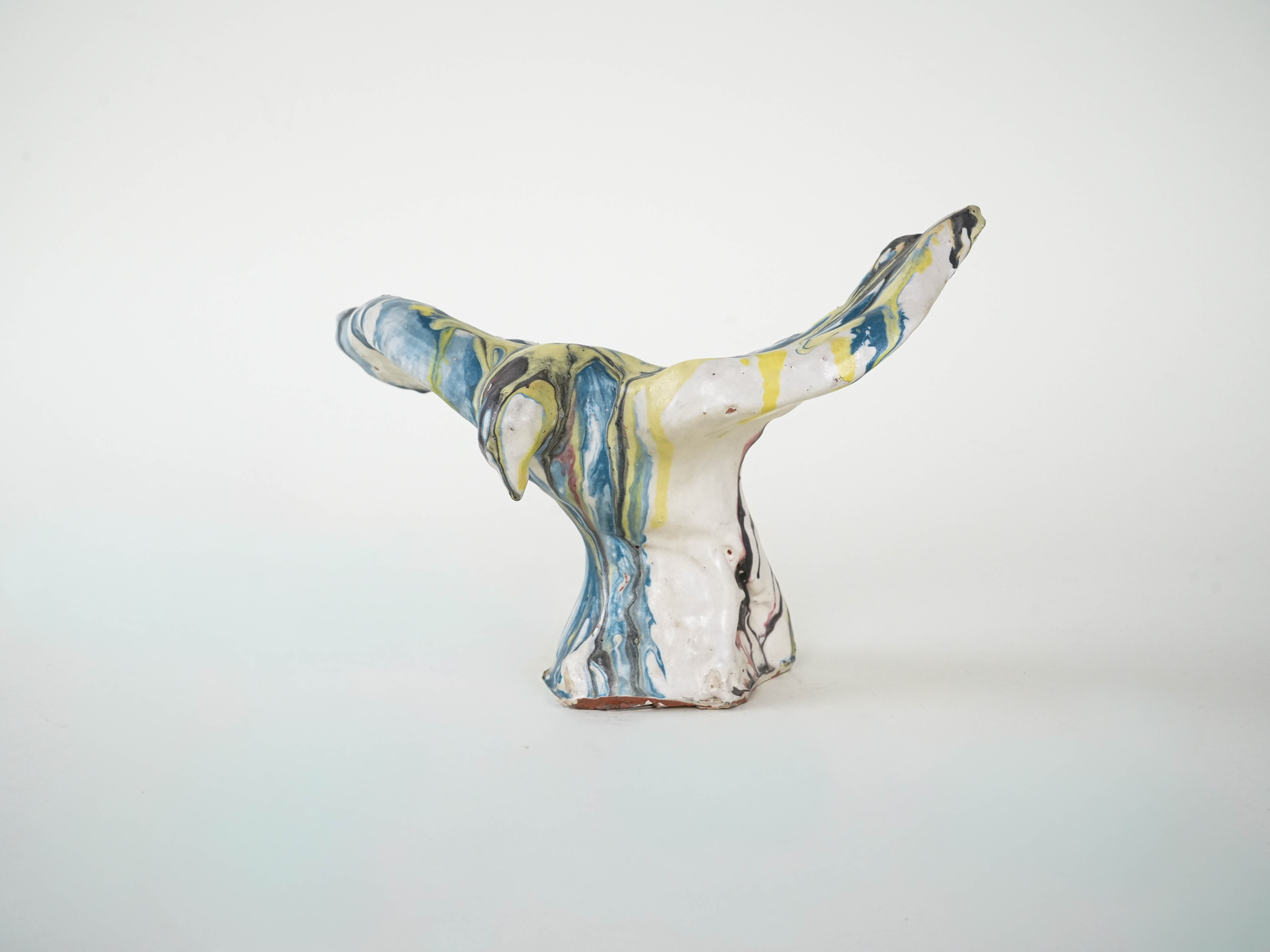 Ceramic bird sculpture Multicolored 1970s