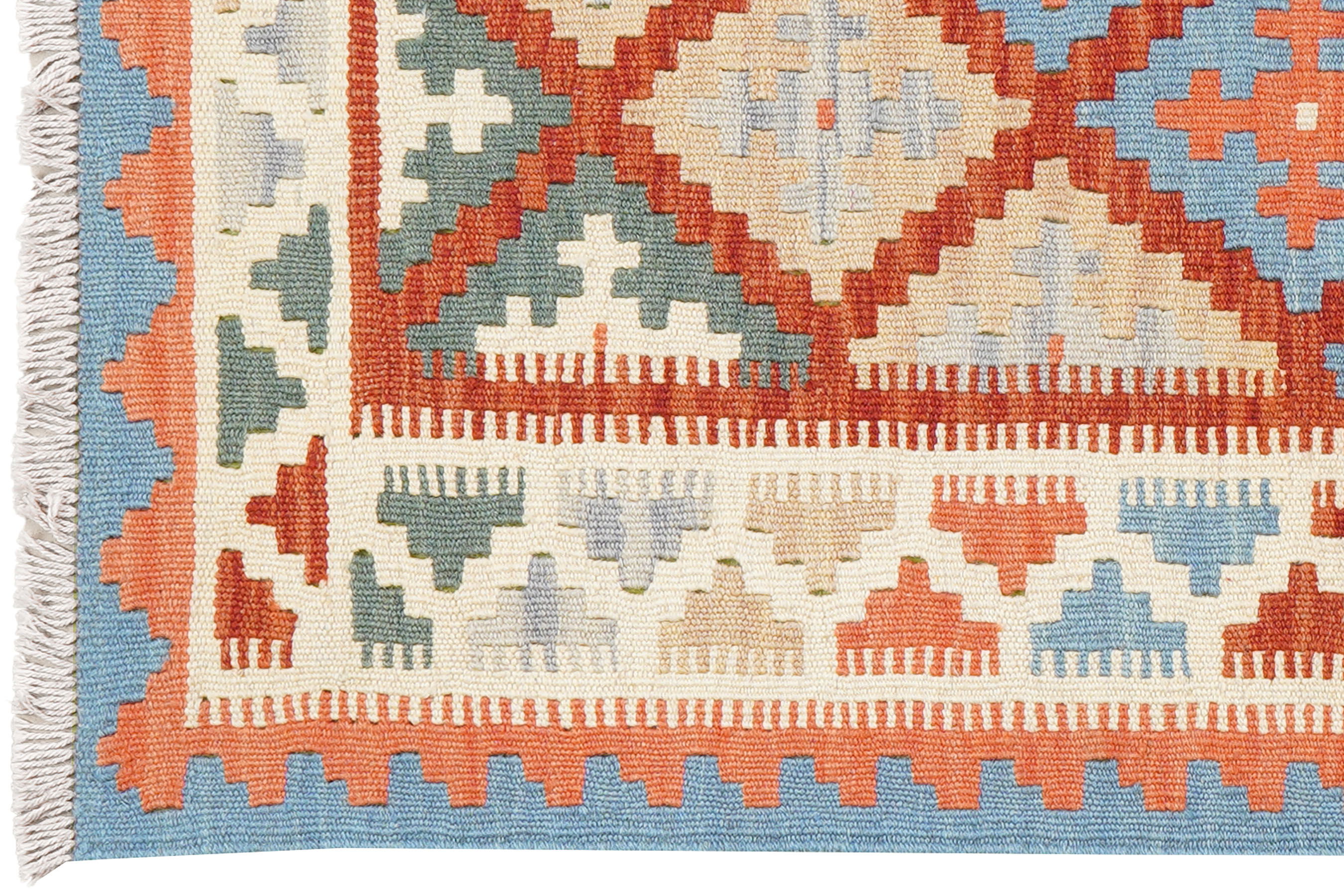 Tappeto Kilim Gashgai Lana Rosso