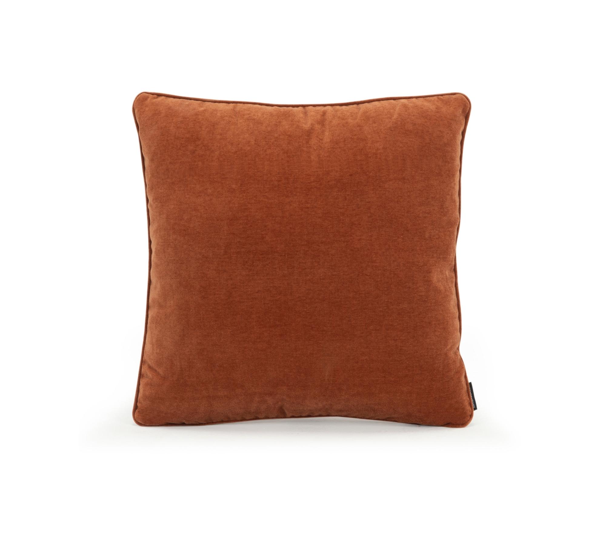 2x Kissen Posh Samt Rostrot
