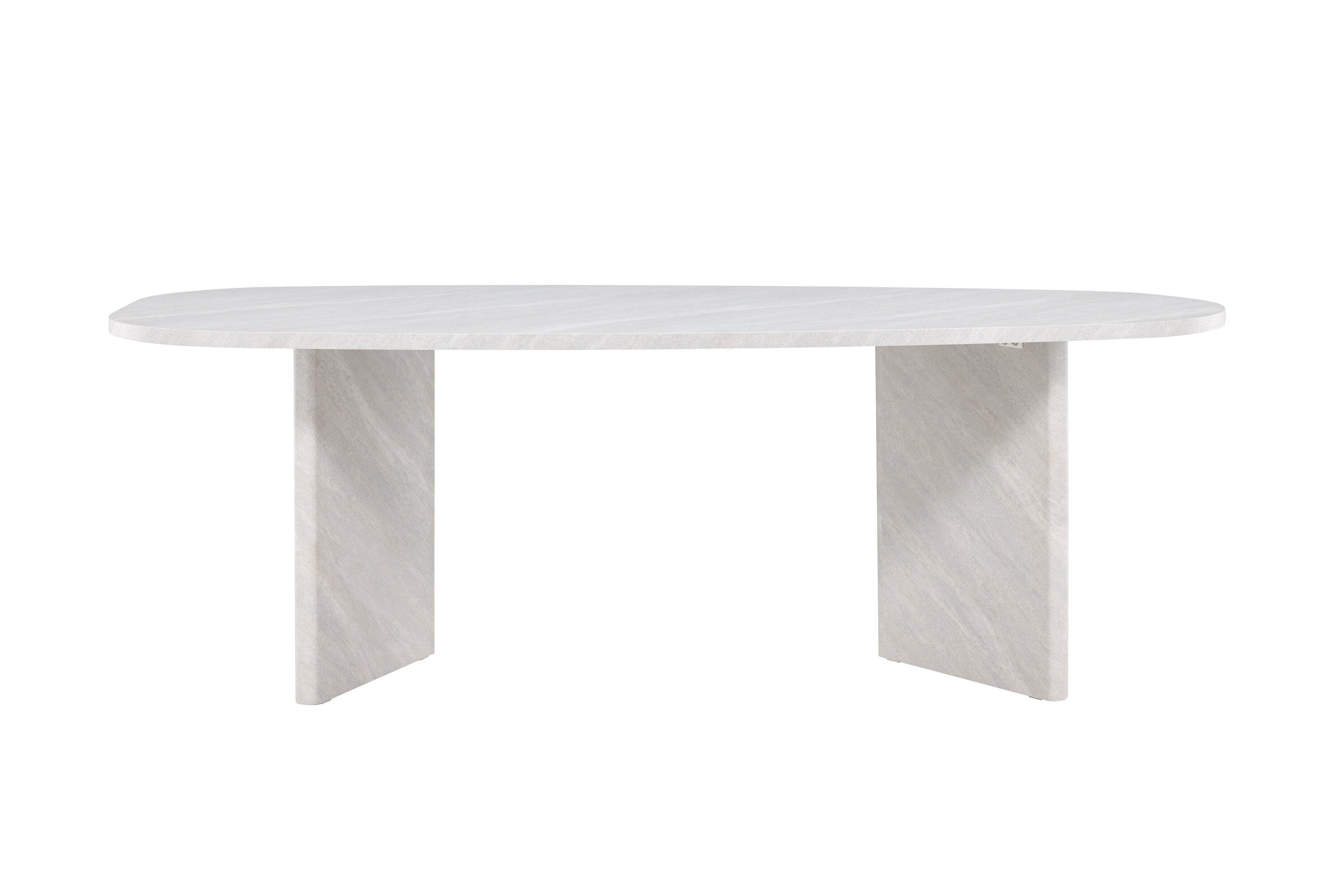 Grönvik Dining Table White Concrete Look 220x100cm