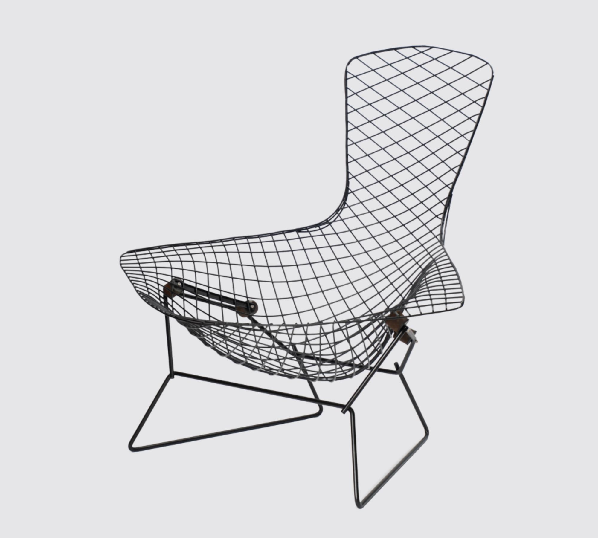 Bertoia Bird Chair Schwarzes Gestell
