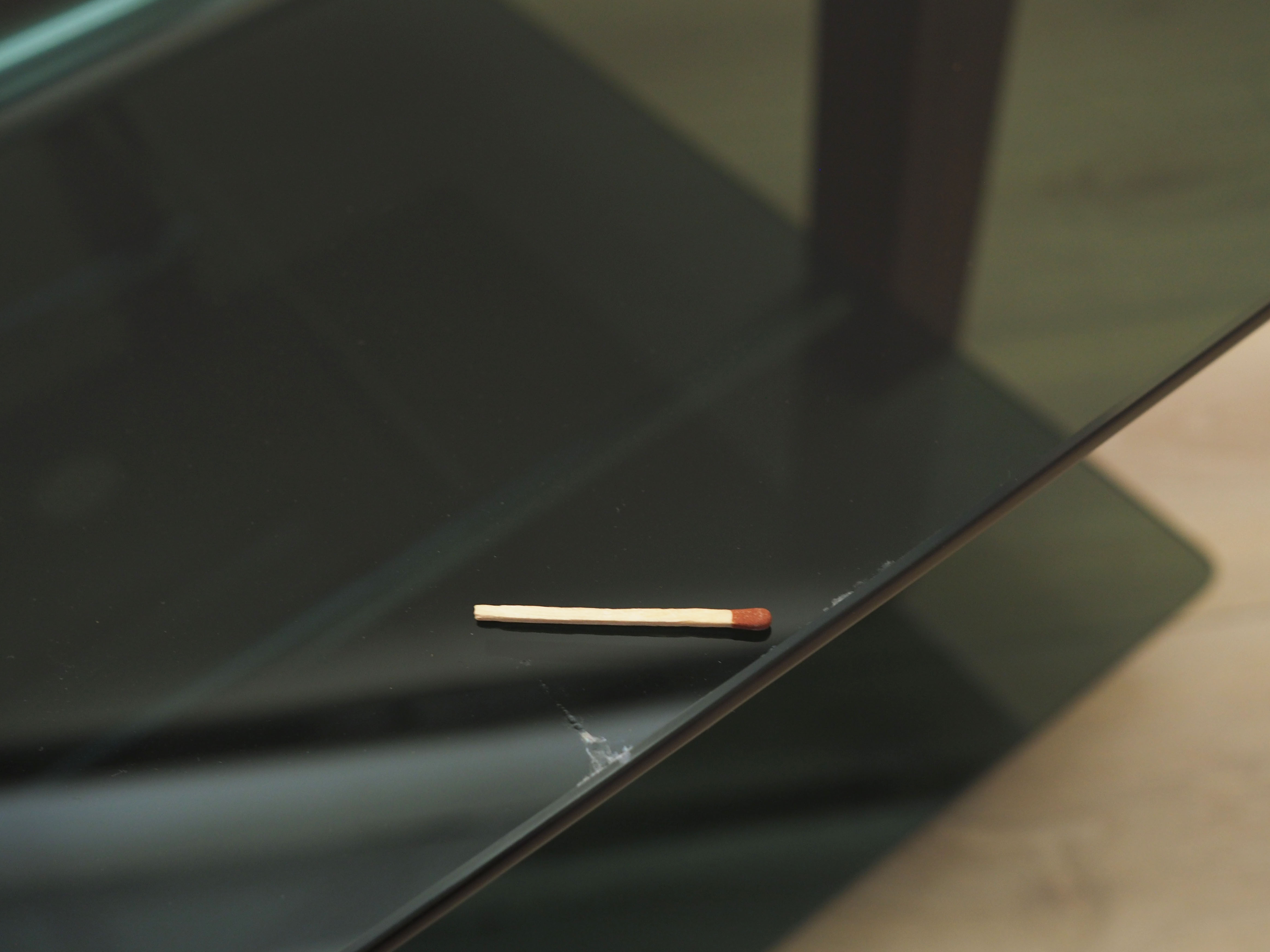 Glass table, Italian Design, 70s, Production: Italy