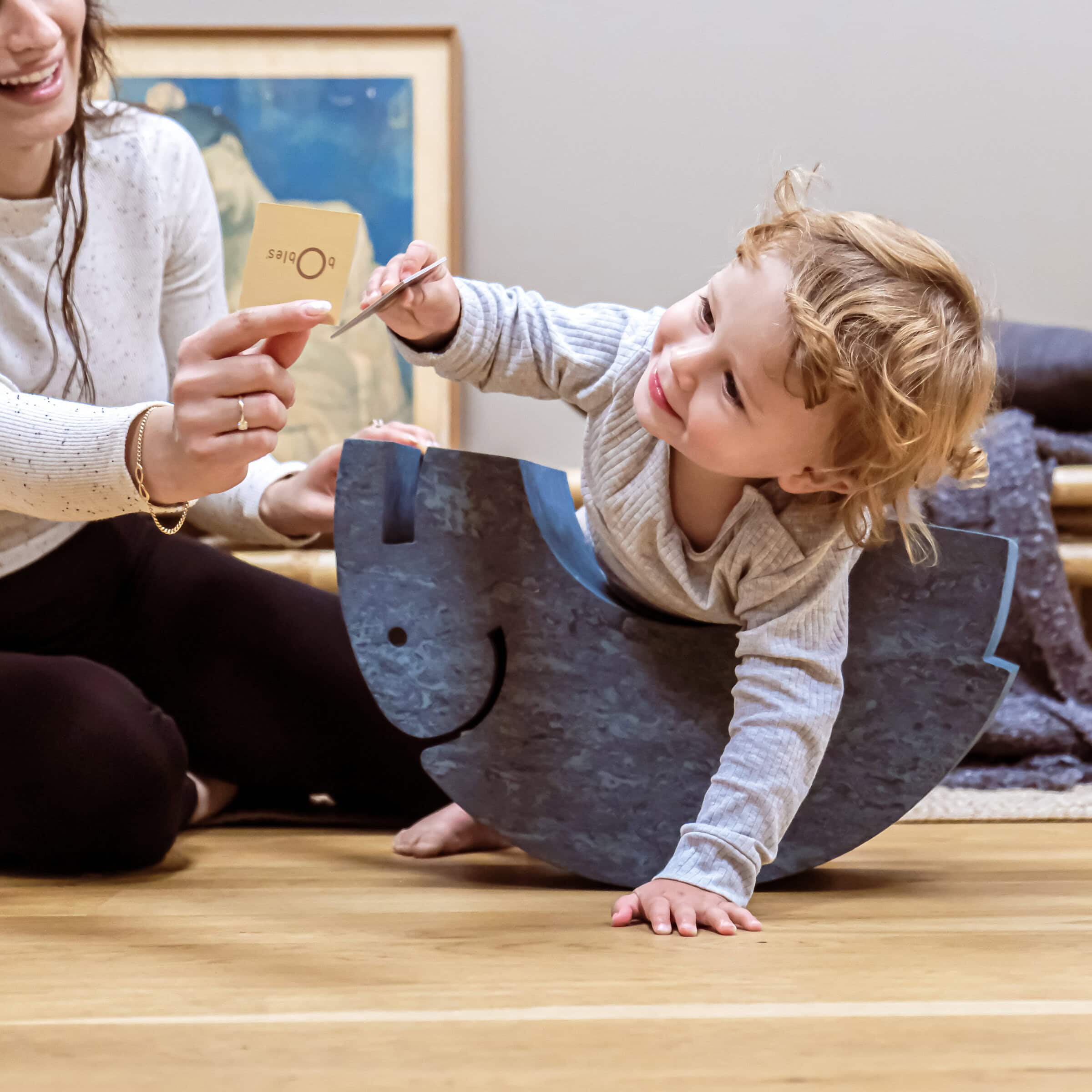 Elephant Medium-sized stool Blue