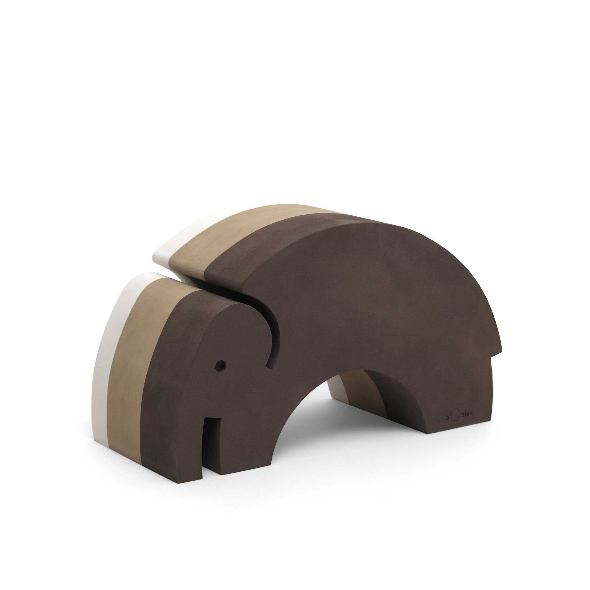 Elefant Mittelgroßer Hocker Sandgrau