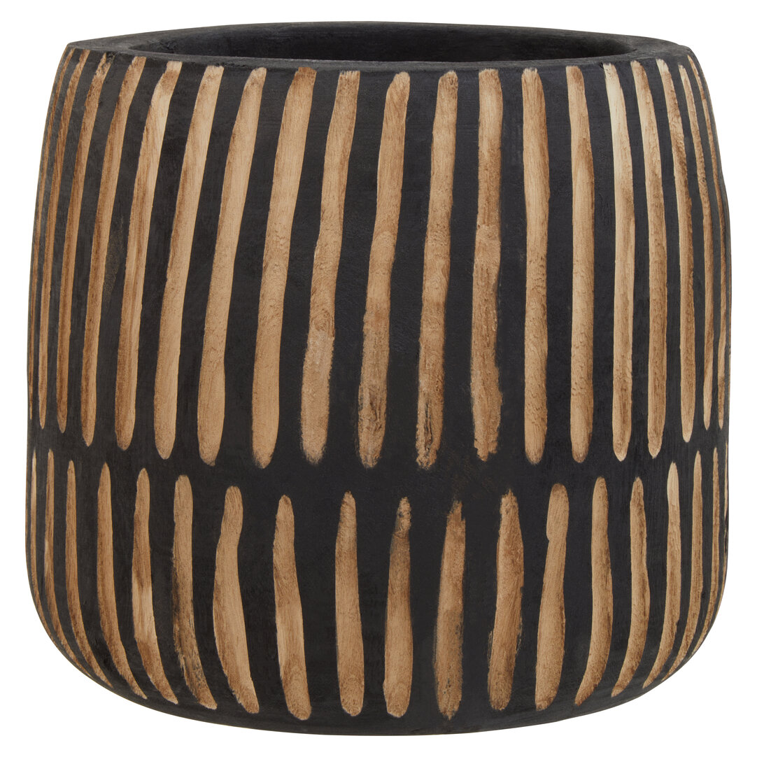 Arlo Große Natur und Schwarze Holzvase
