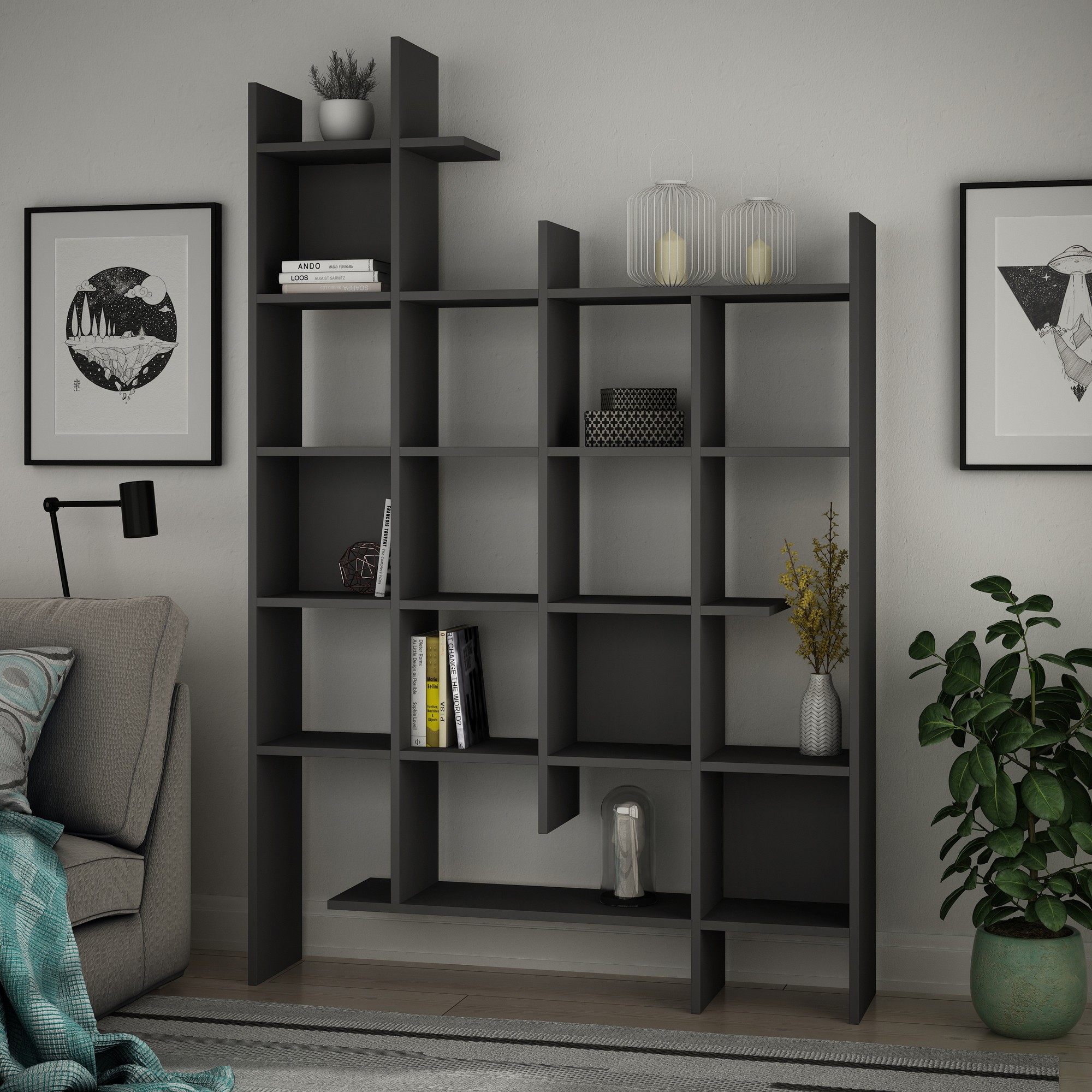 Manco Bookshelf Anthracite