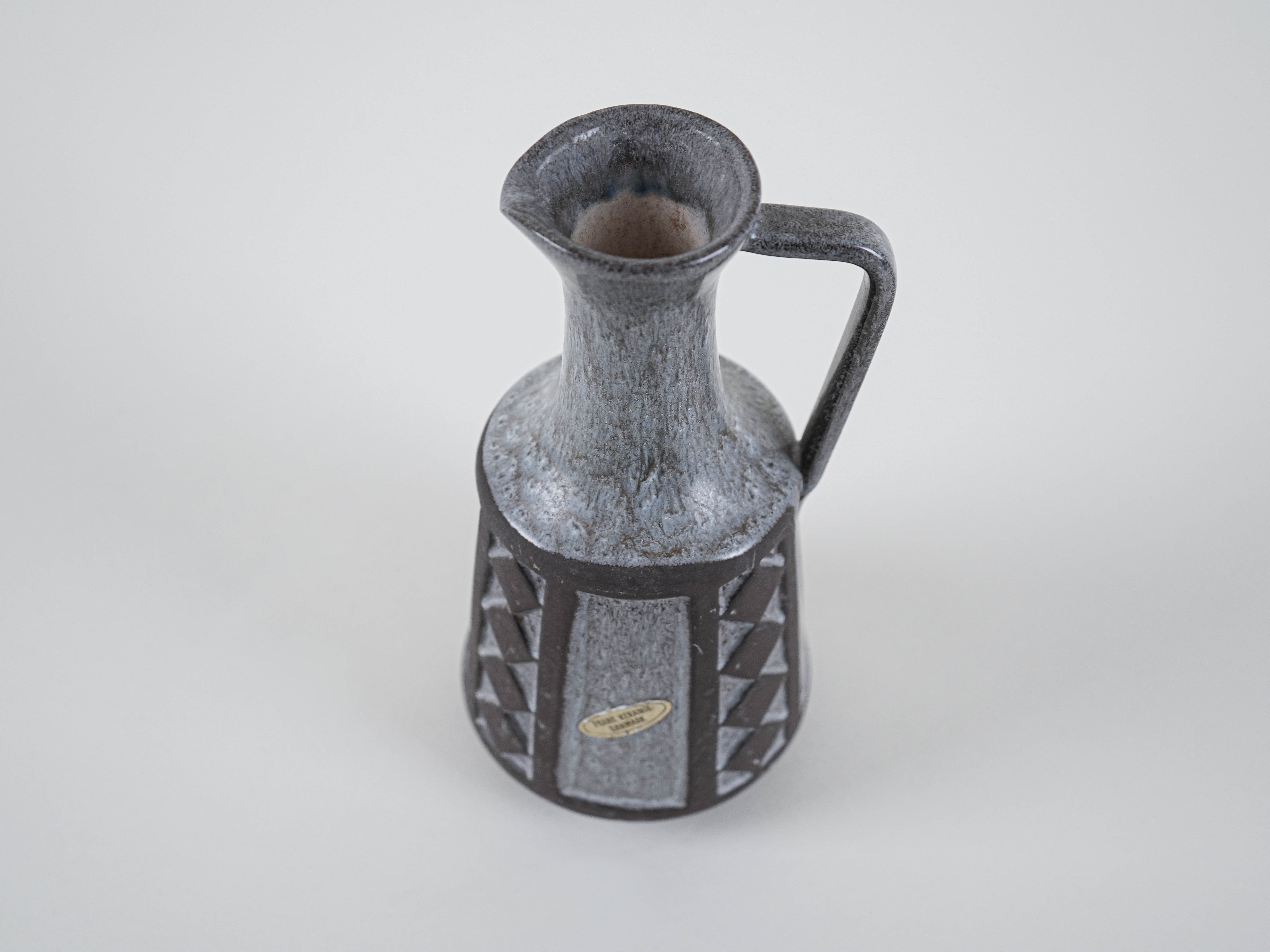 Ceramic vase 1970s Grey