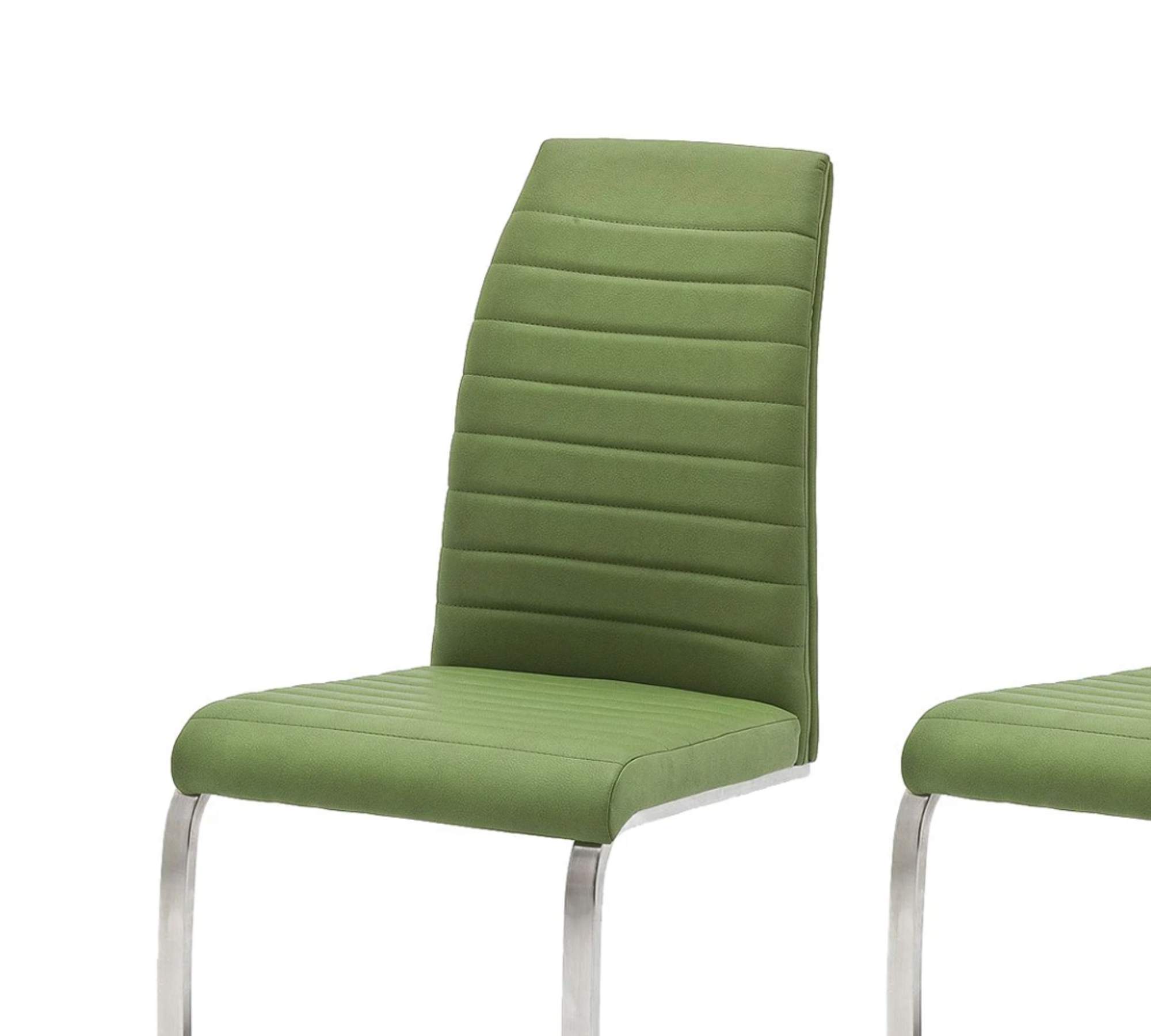 2x Freischwinger Kunstleder Grün