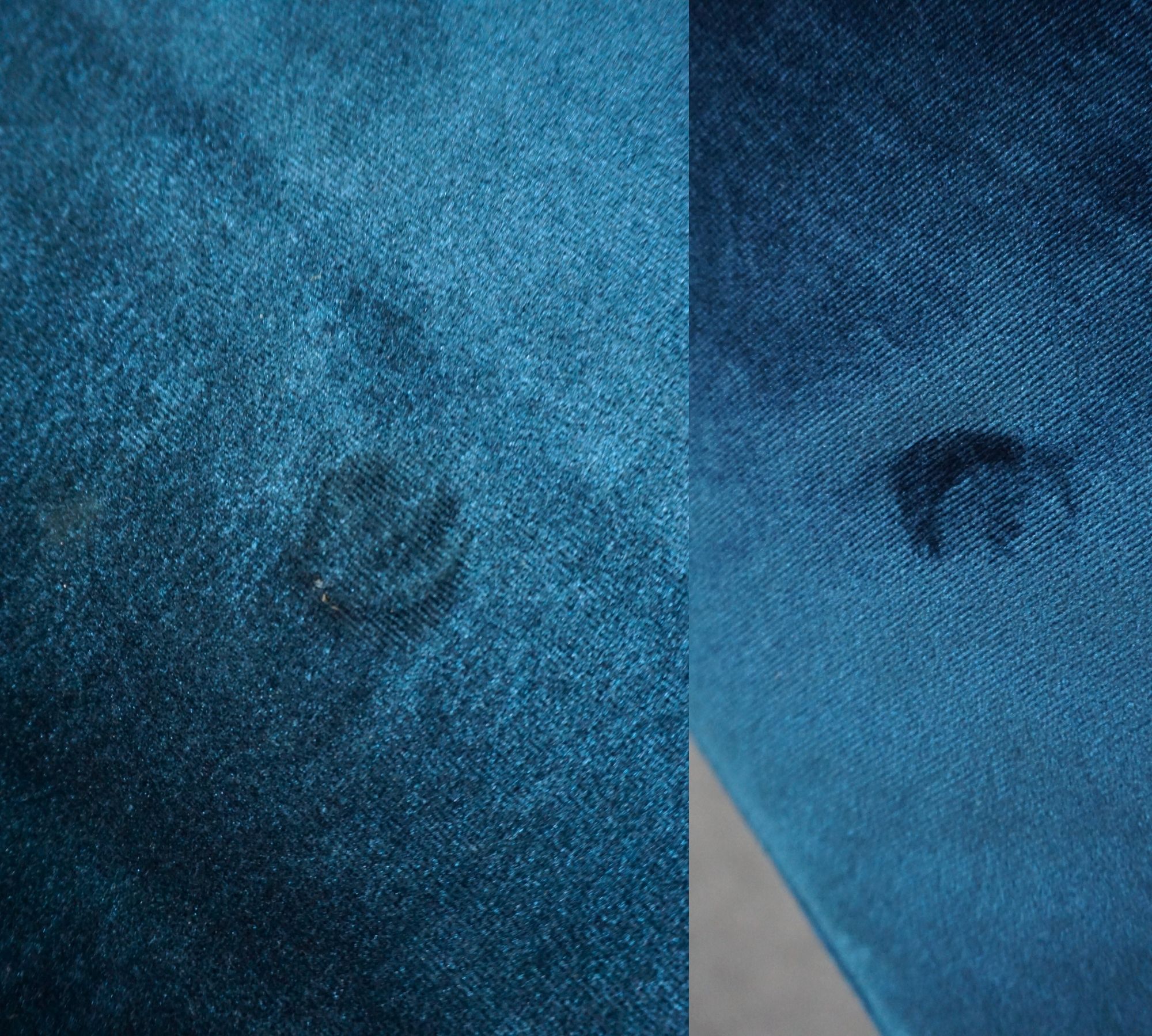 Aya Hocker Velour Lux Navy