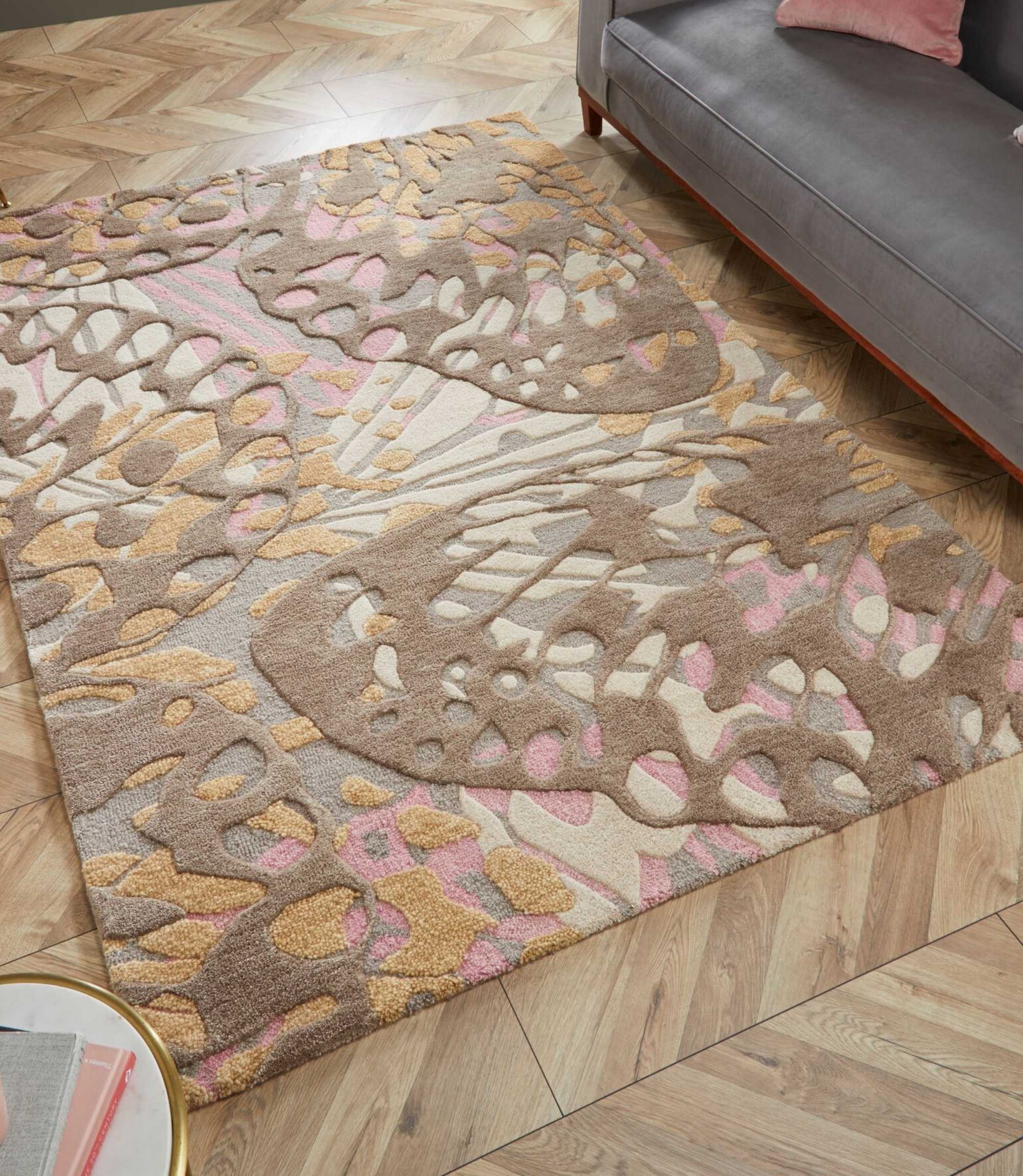 Wollteppich Camilla Handgefertigt Natur 120 x 170 cm
