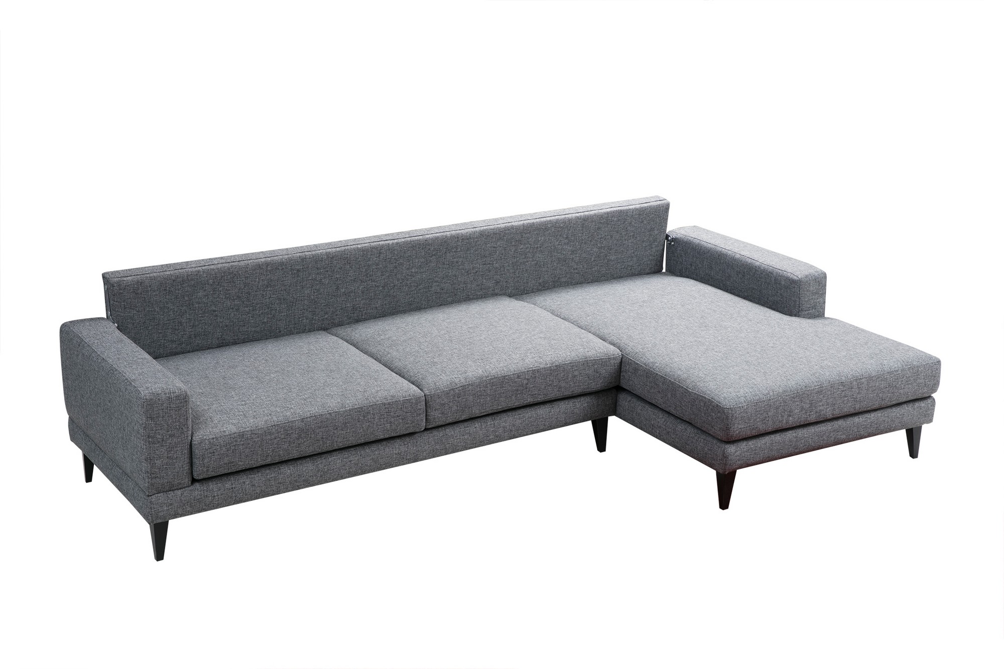 Nordic Ecksofa Rechts Grau