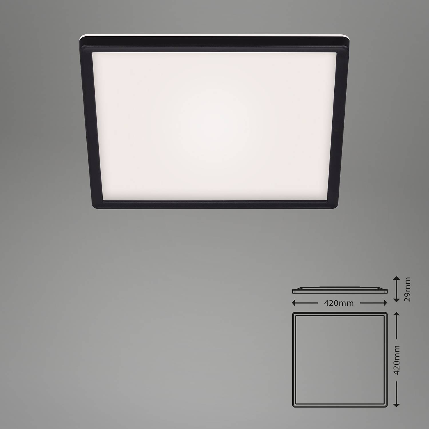 Ceiling light Slim Black