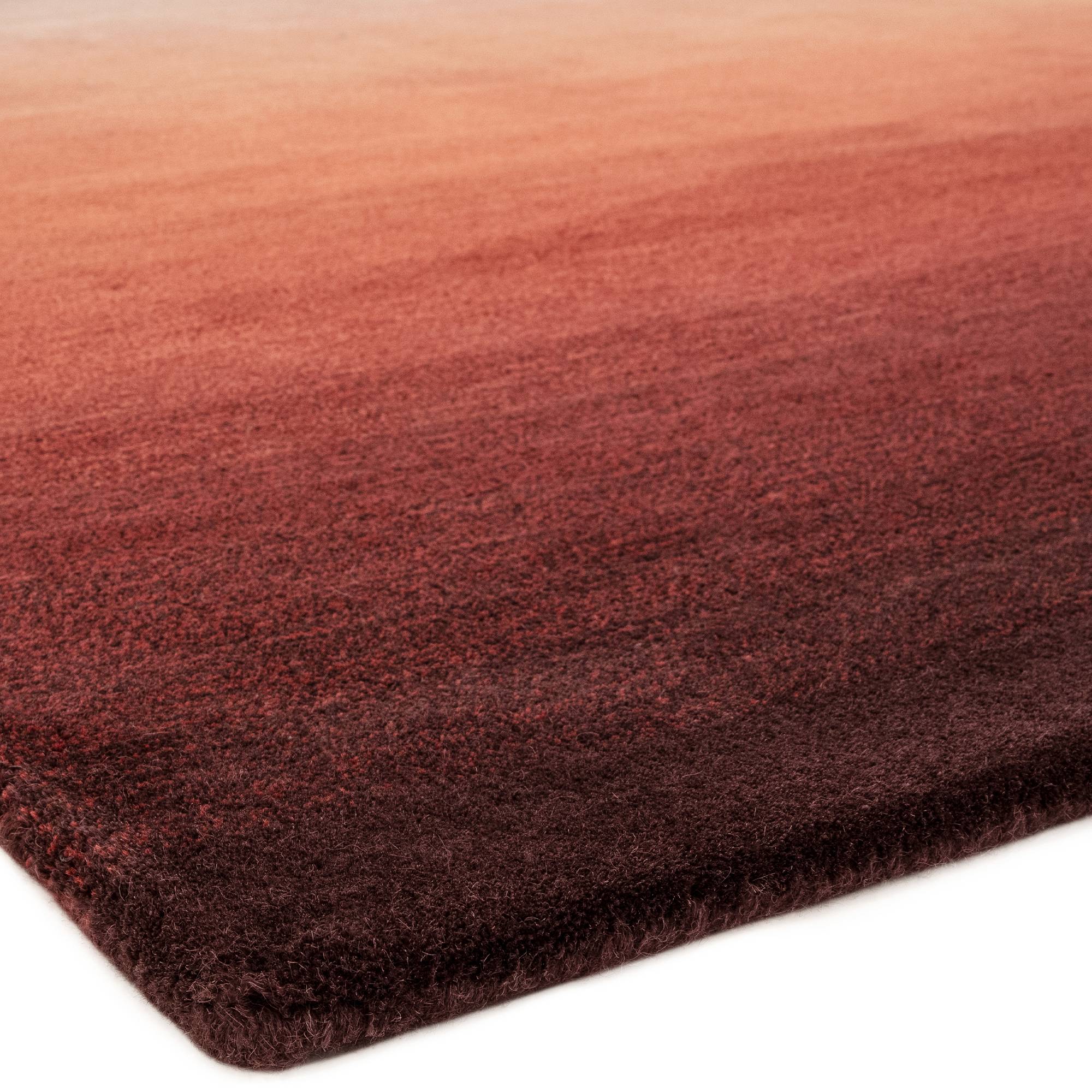 Ombre Rust Teppich Wolle Mehrfarbig 120x170cm
