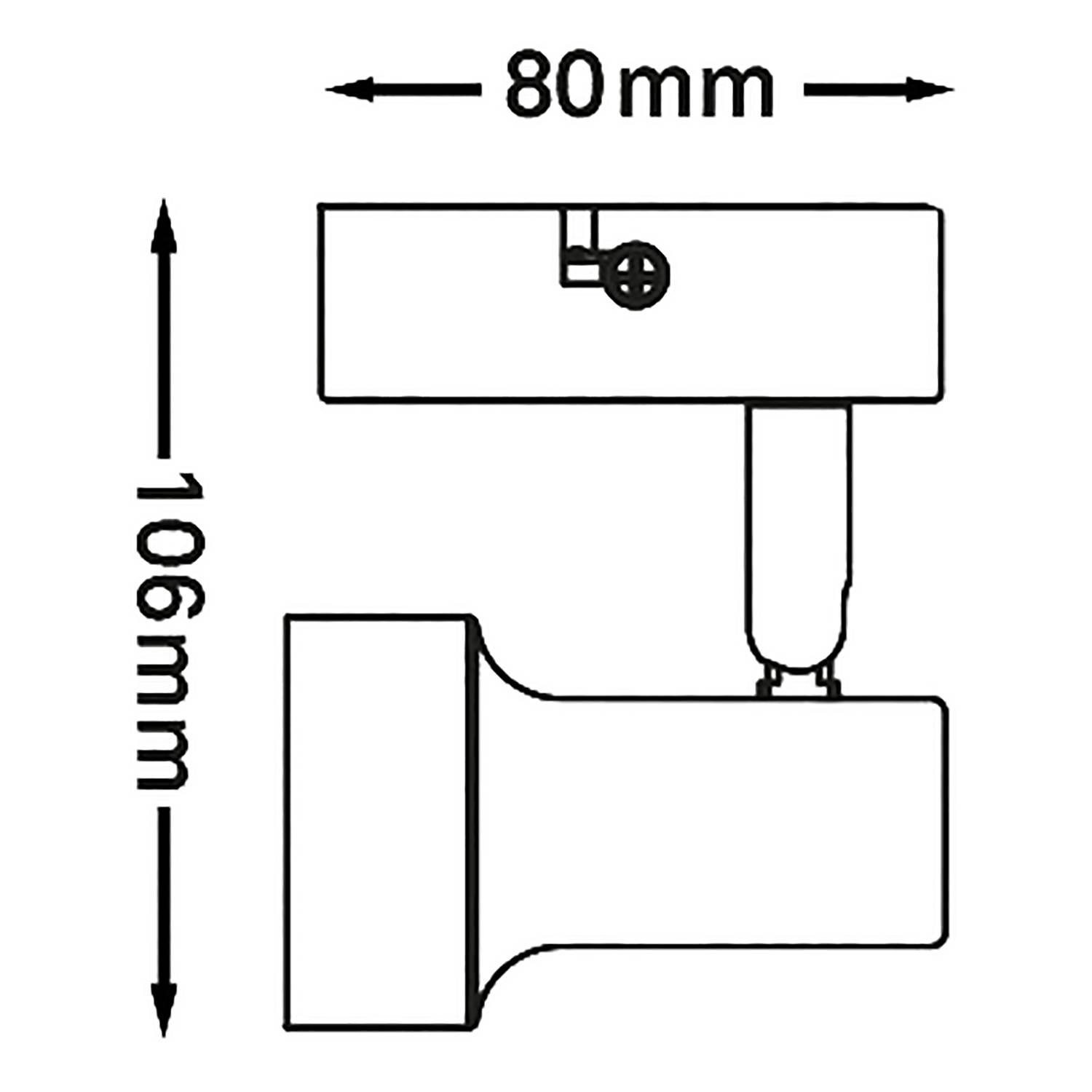 Sub Wall lamp Iron 1-bulb