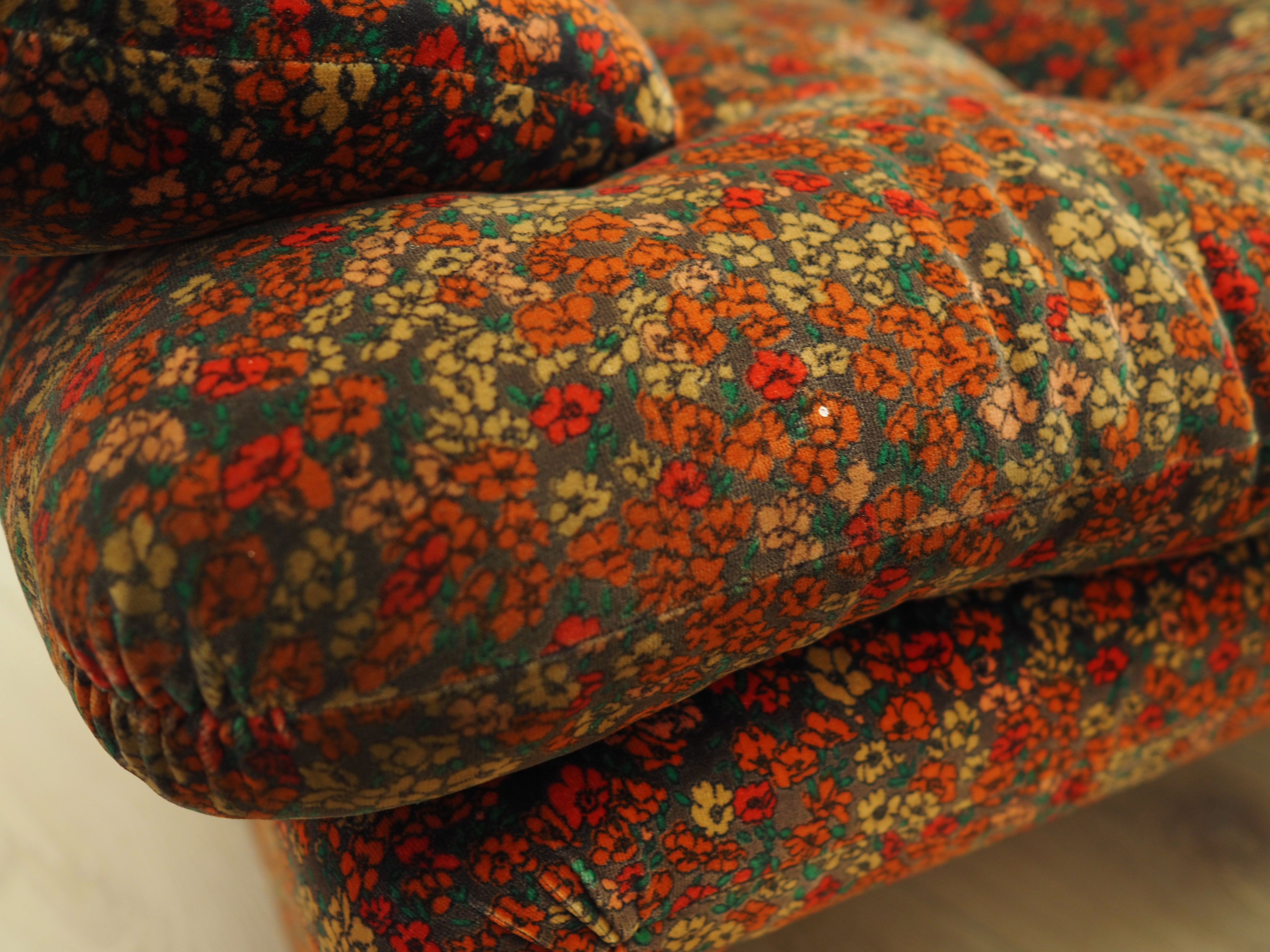 Modular Sofa Velvet 1960s