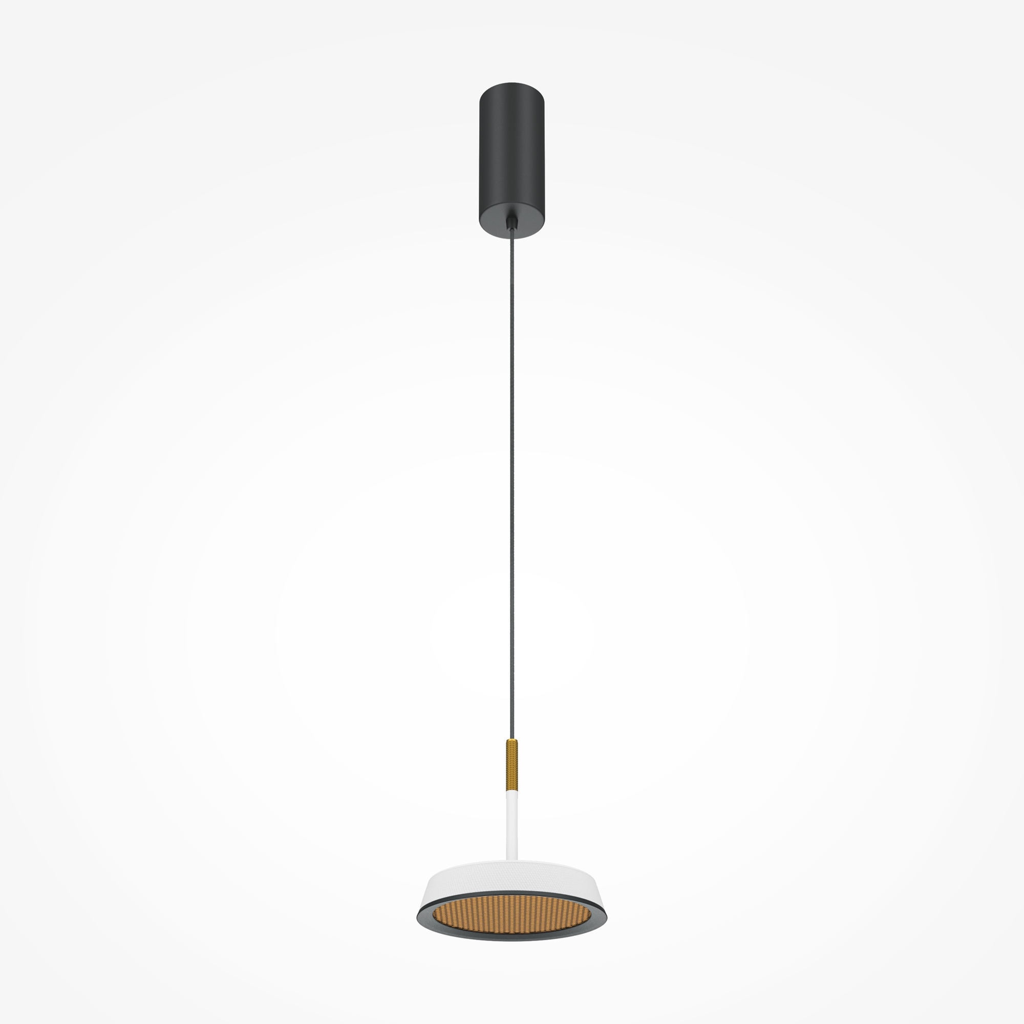 El Pendelleuchte Schwarz Ø 15cm