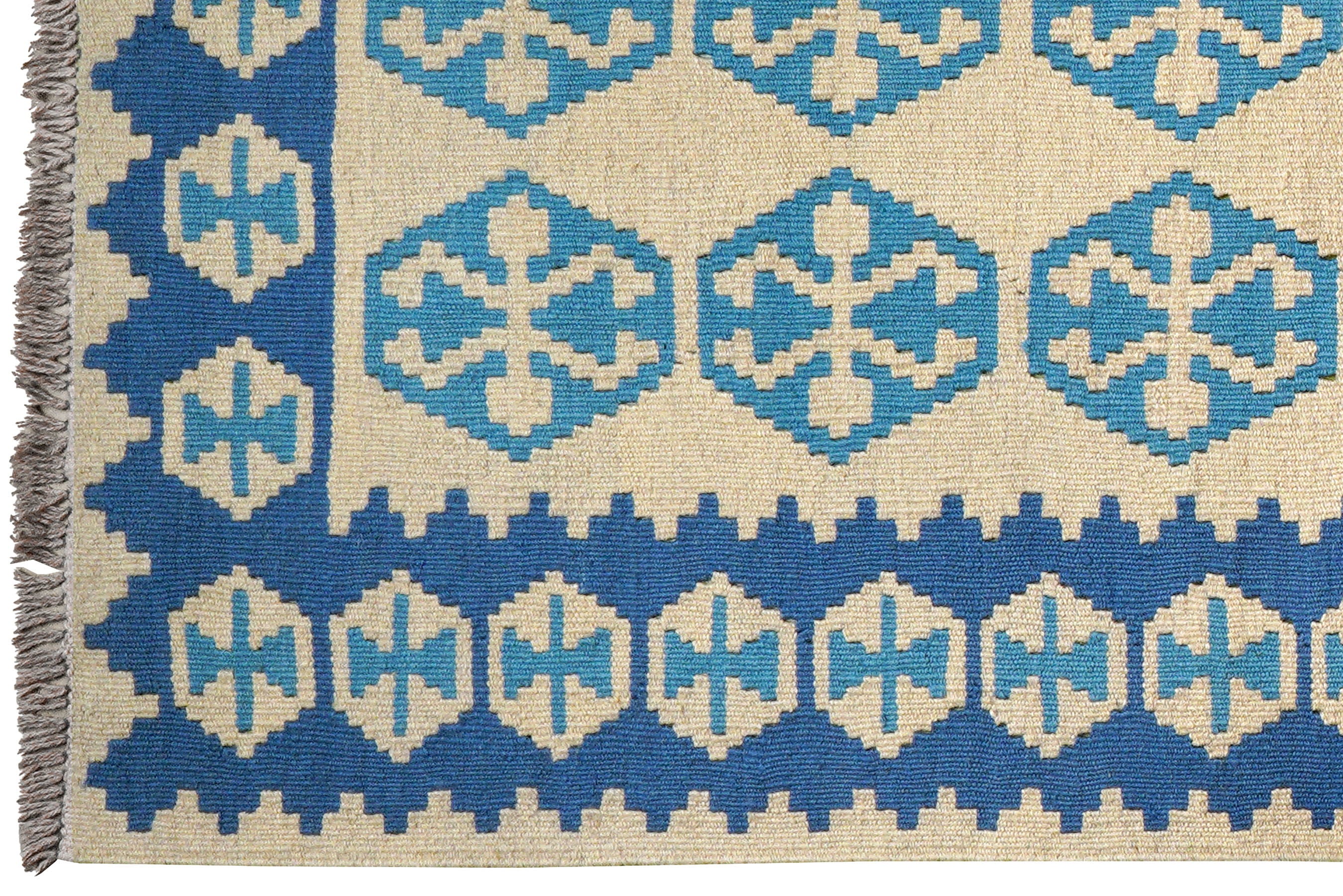Kilim Gashgai Teppich Blau