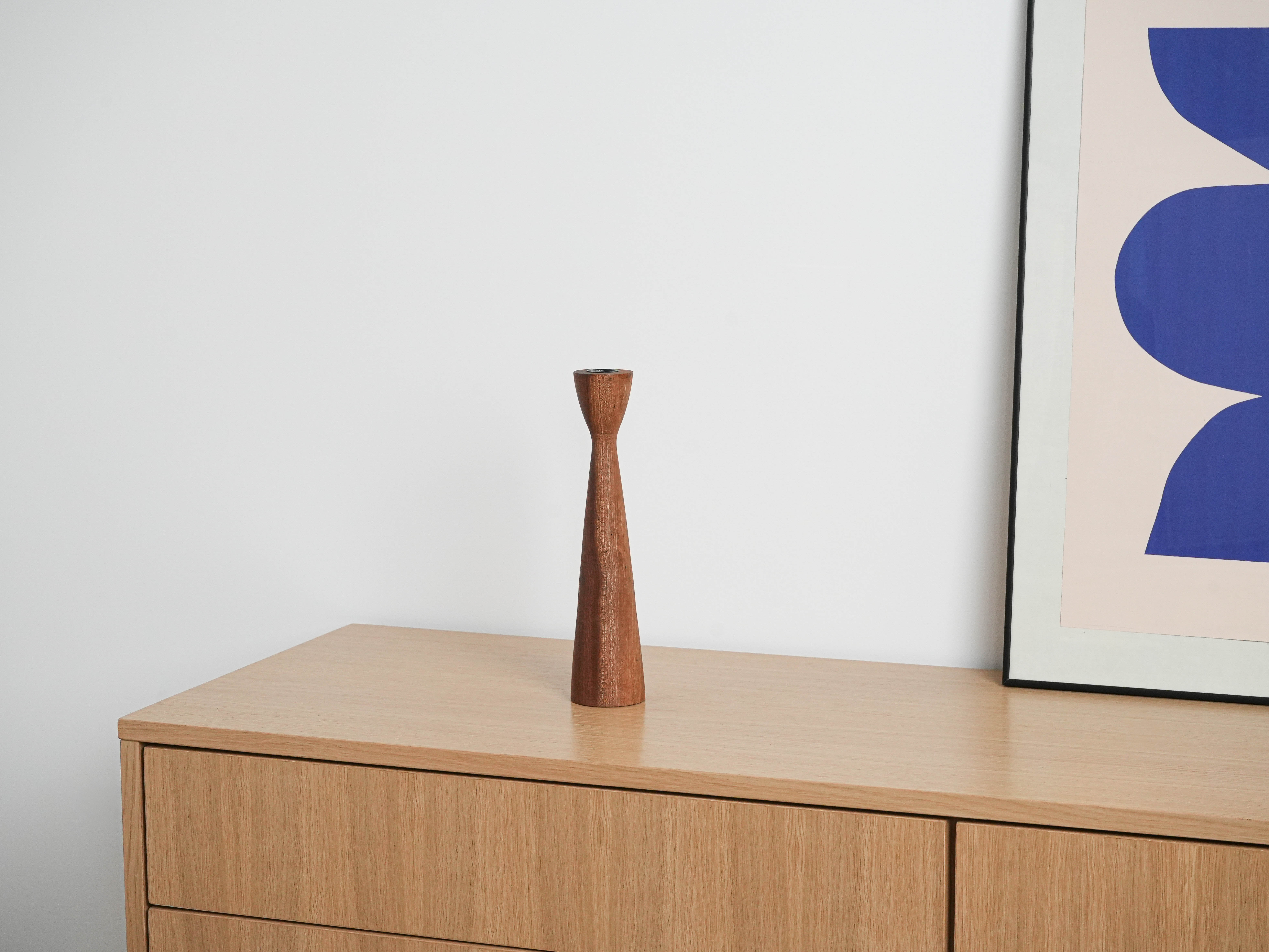 Teak Candlestick 1960s