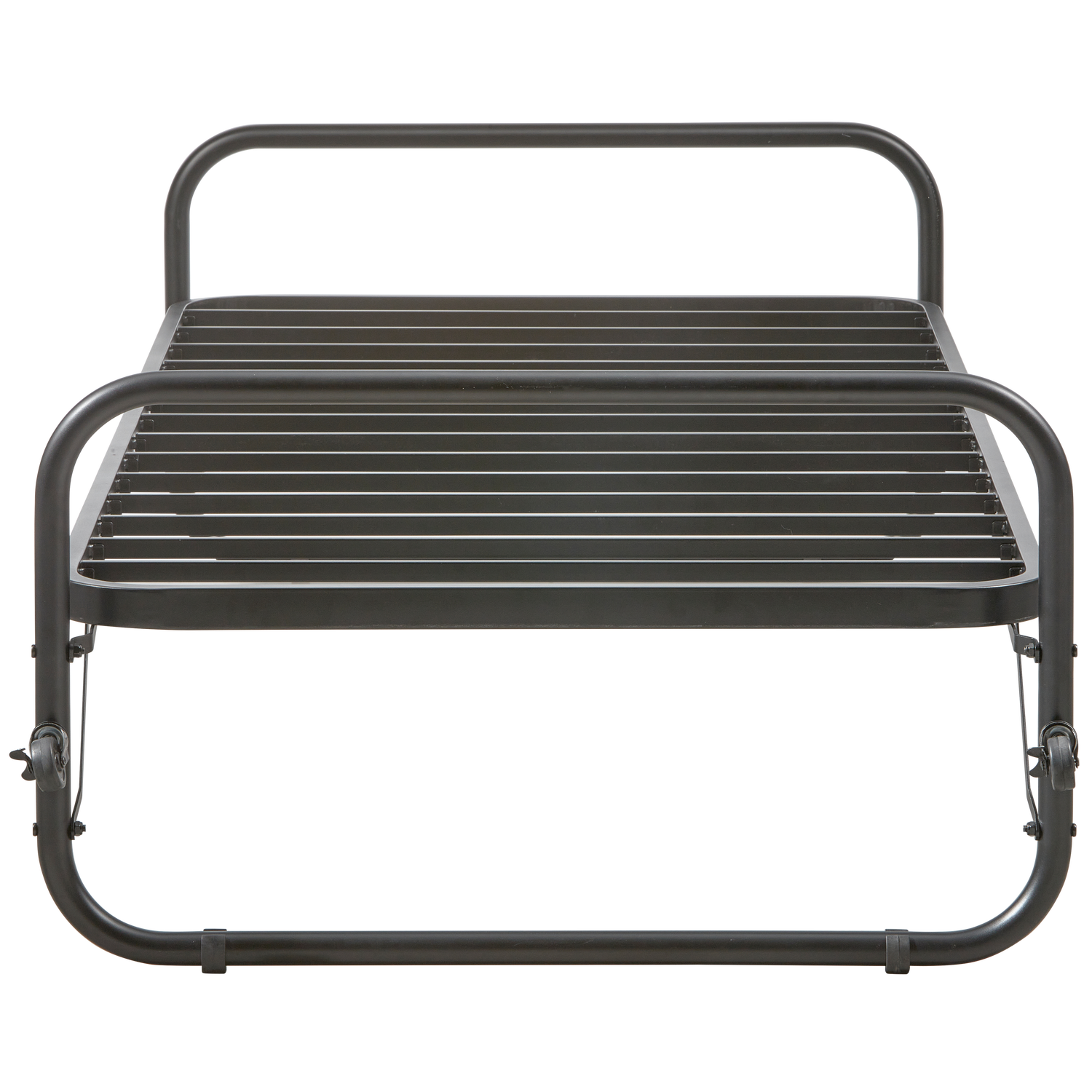 LUCY Single bed frame Metal Black 90x200cm