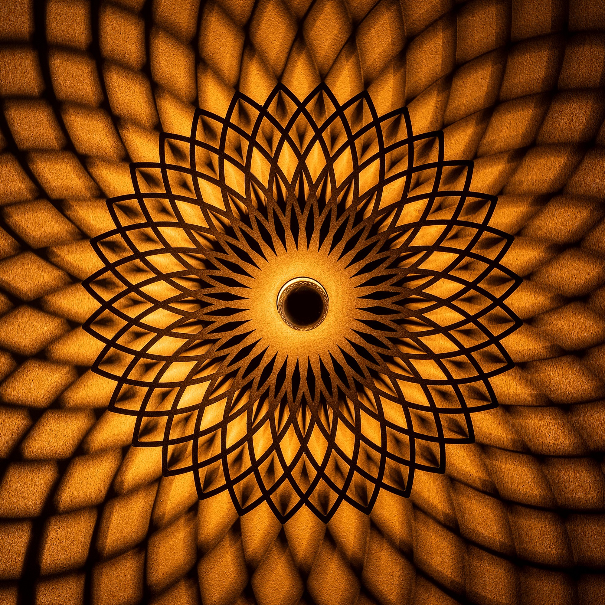 Wall lamp Black Metal