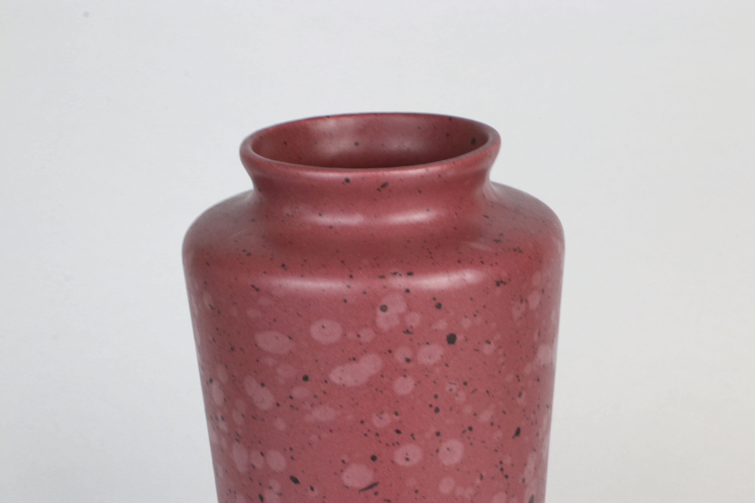 Vintage Postmodern Flower Vase Ceramic Pink 1990s