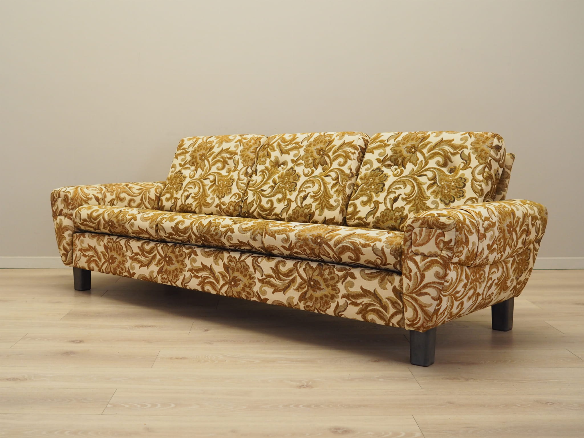 3-Sitzer Sofa Gelb 1960er Jahre