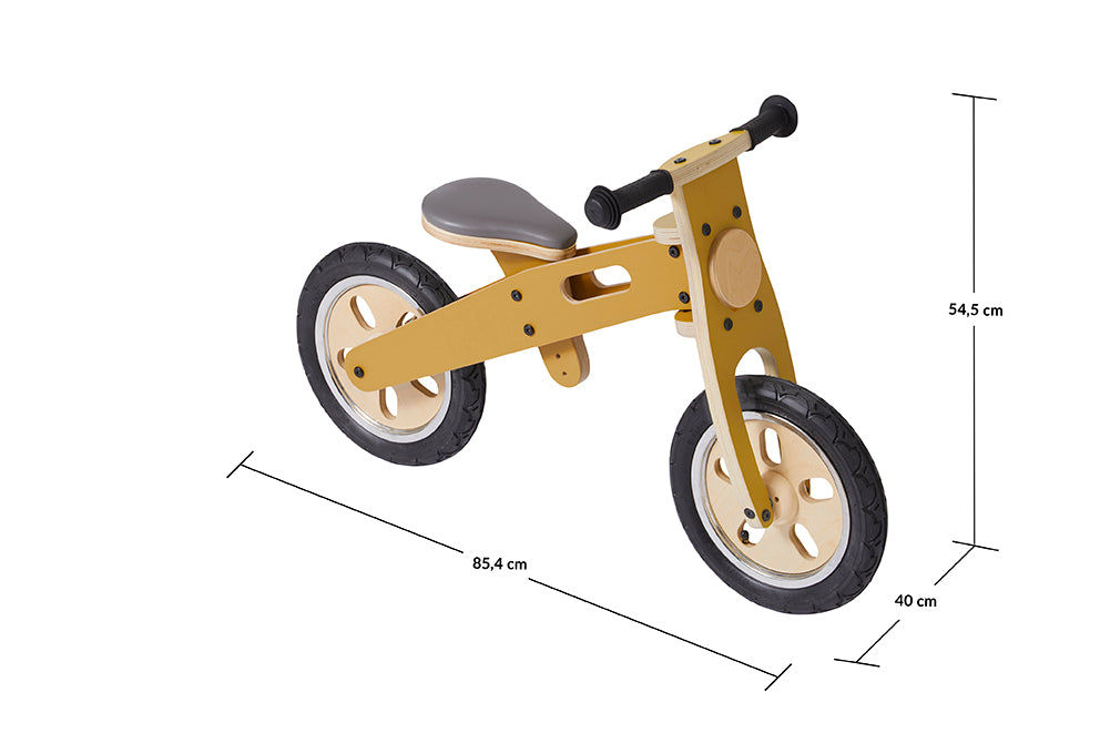 Das Balance-Bike Holz Gelb