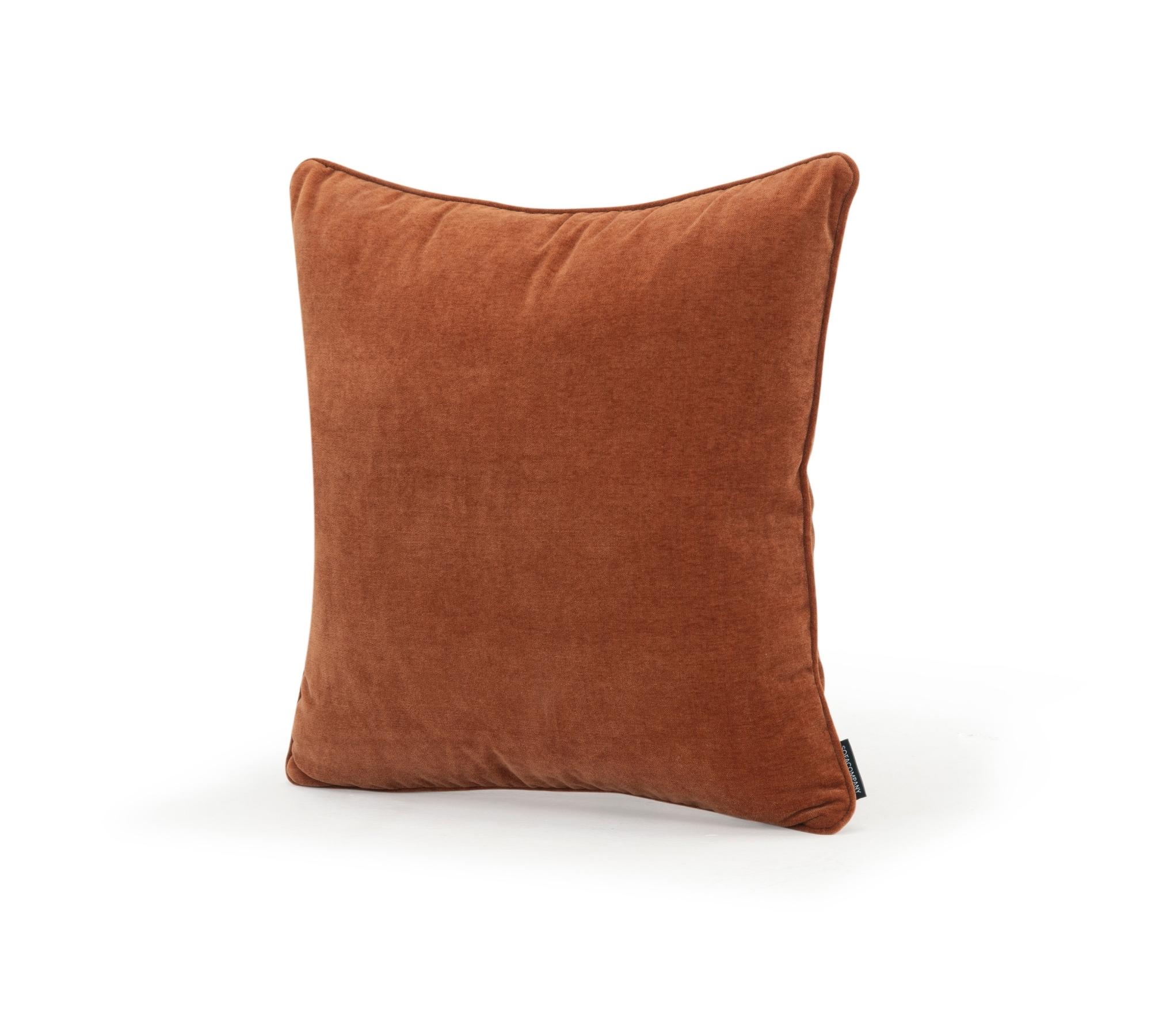 2x Kissen Posh Samt Rostrot
