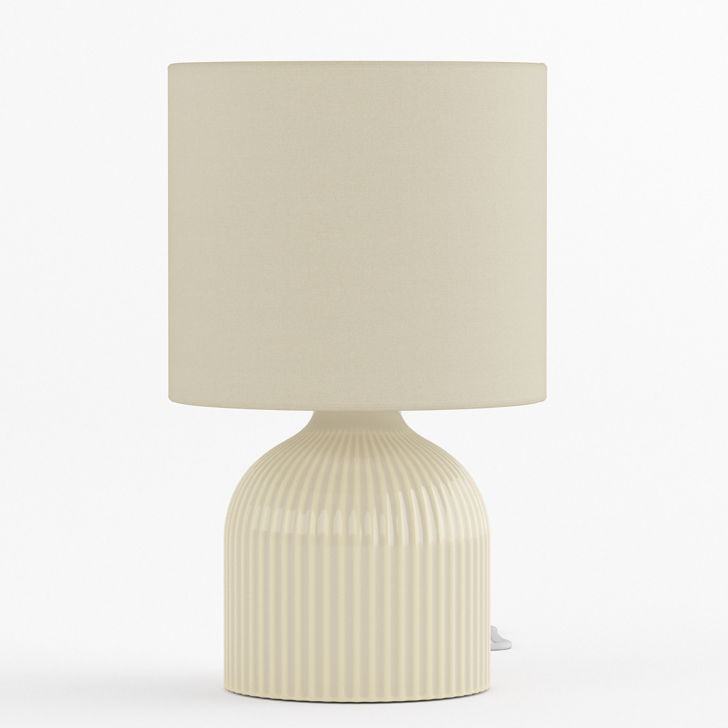 Uvaro Table Lamp 1-light Terry Ceramic Beige