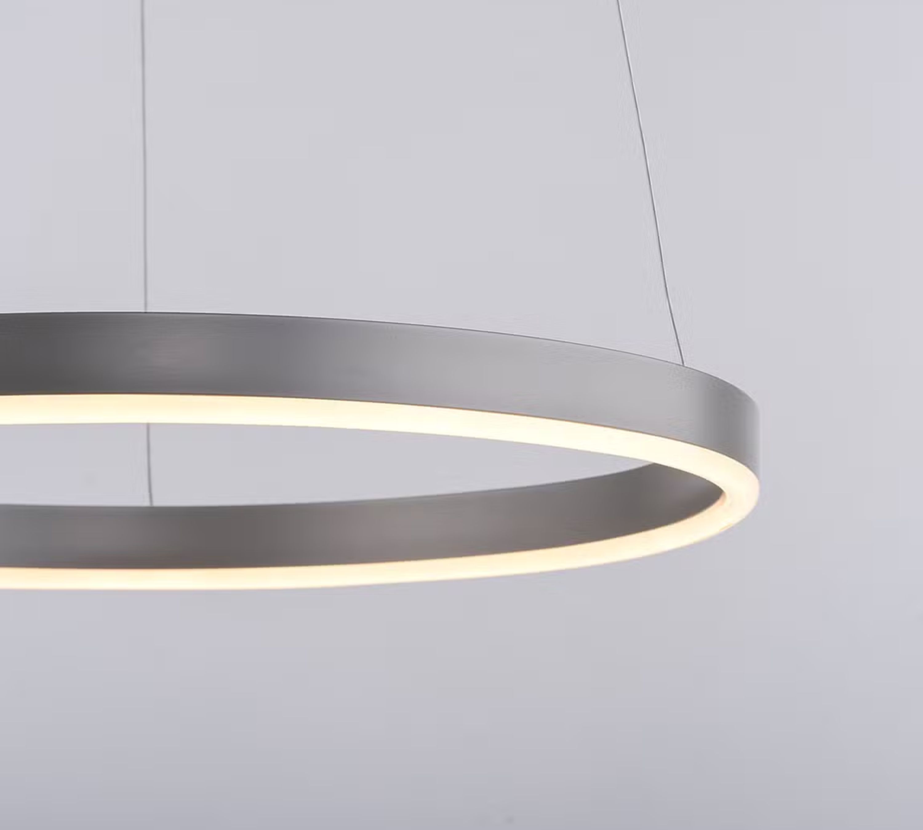 Pendant light 1-bulb Aluminum Silver