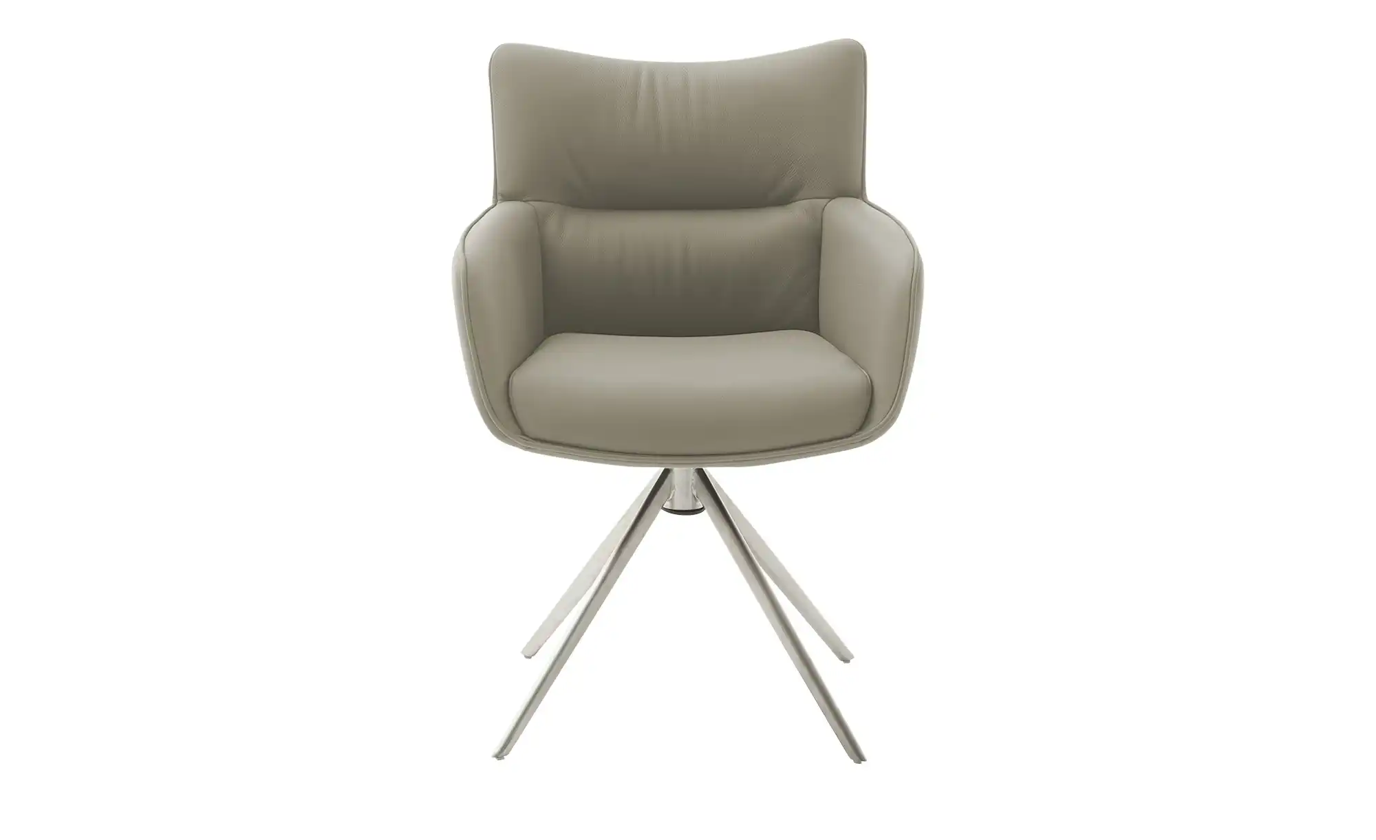 Remona Armchair Swivel Leather Cream