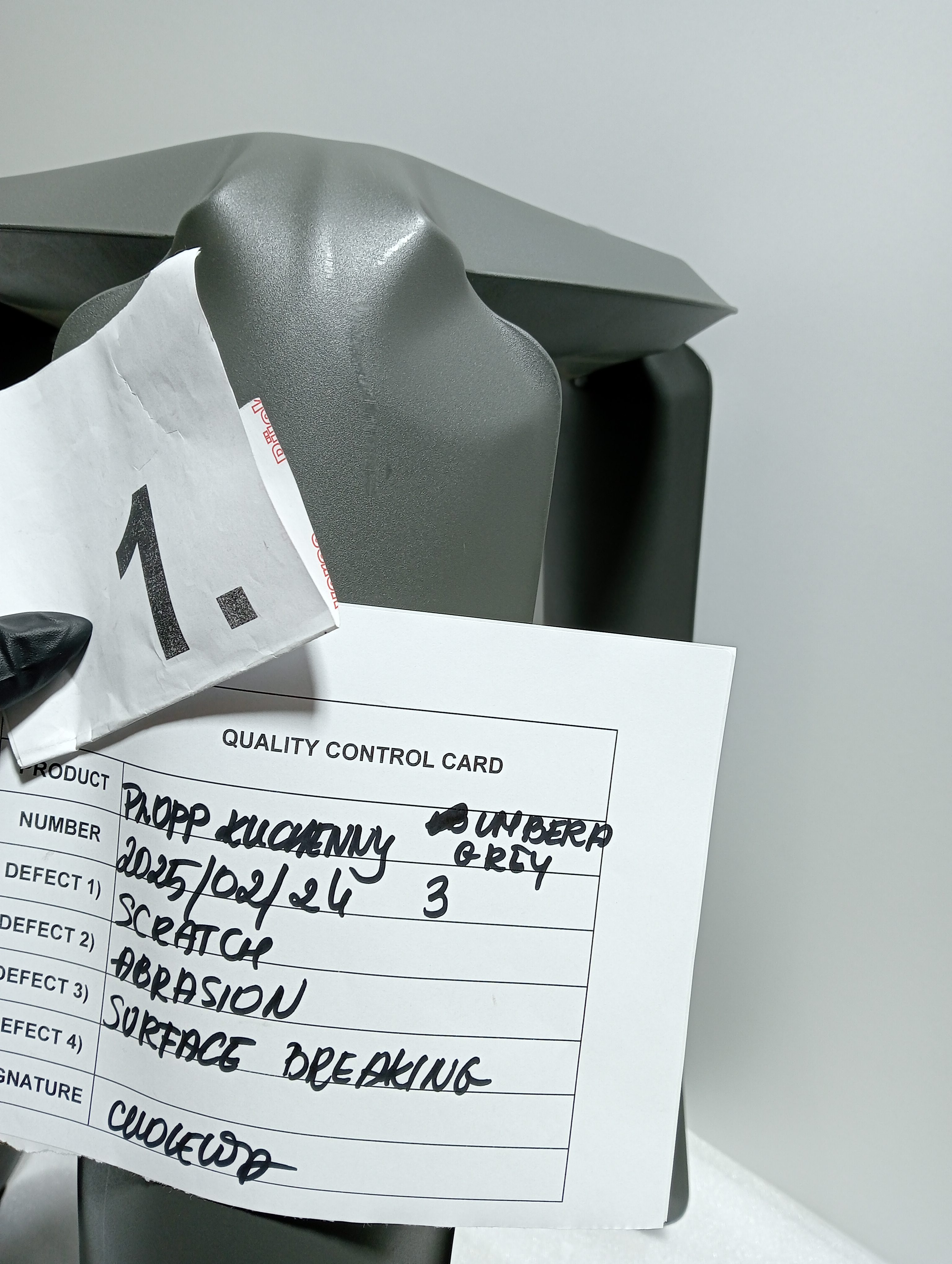 Plopp Küchenhocker Stahl Umbra Grau Matt