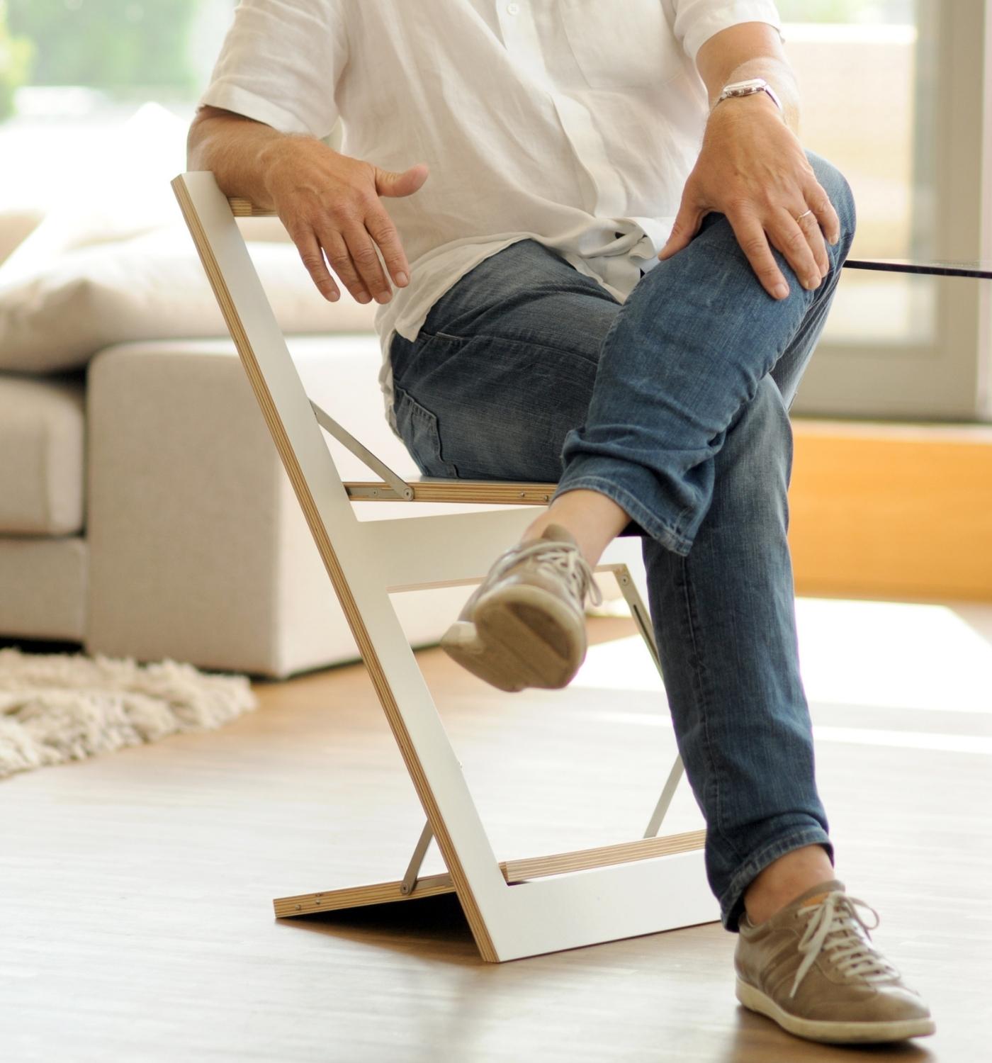 Fläpps Folding Chair Wood White