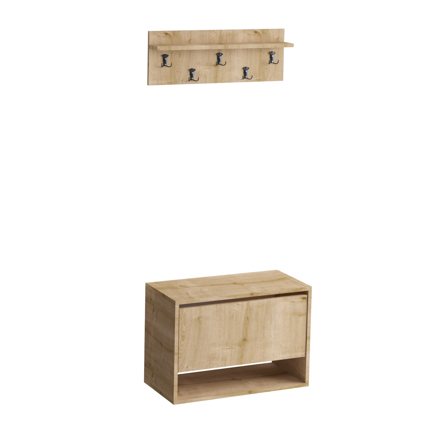 Paix Schuhschrank Holz Eiche