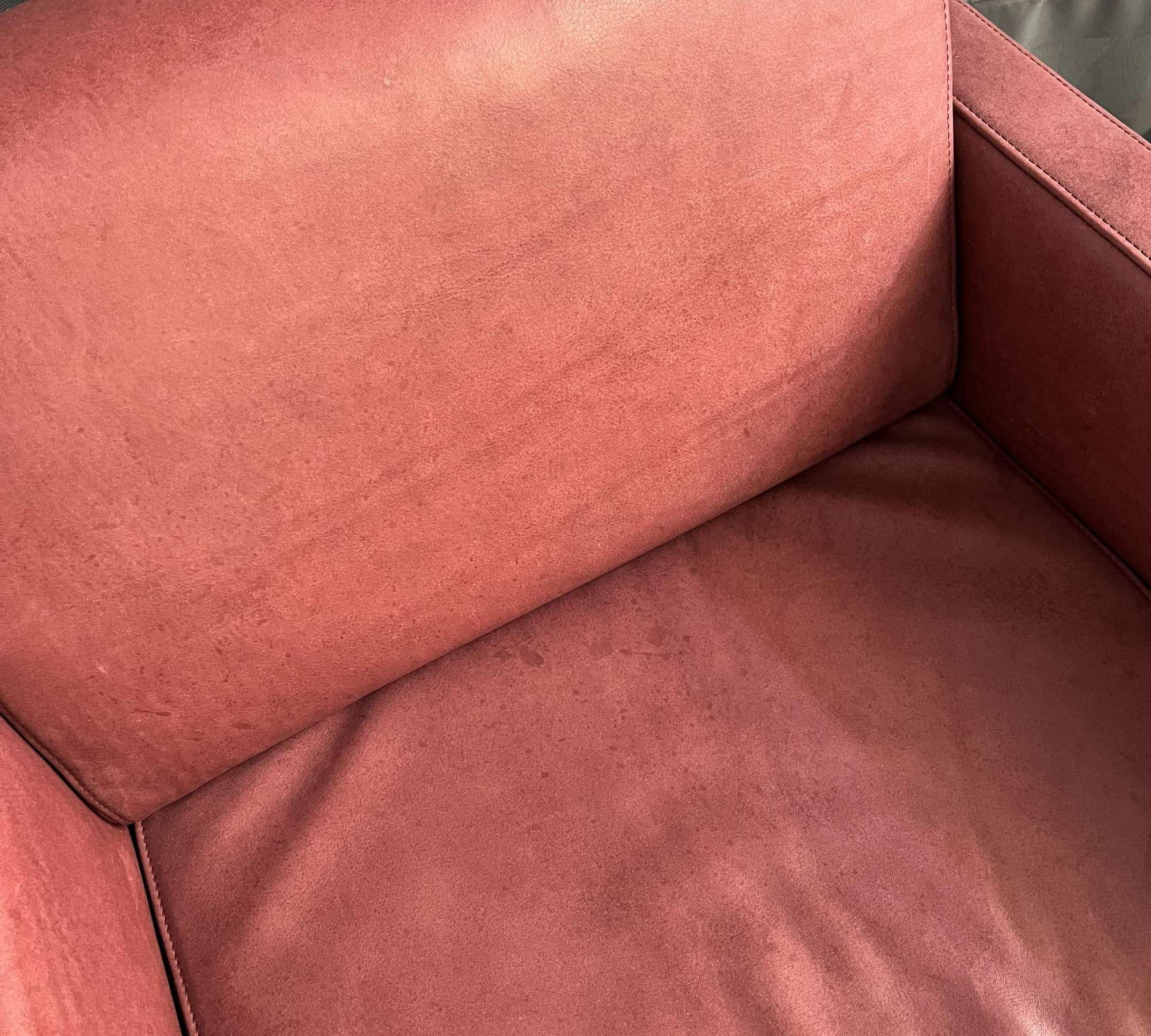 Single Sessel Leder Rot