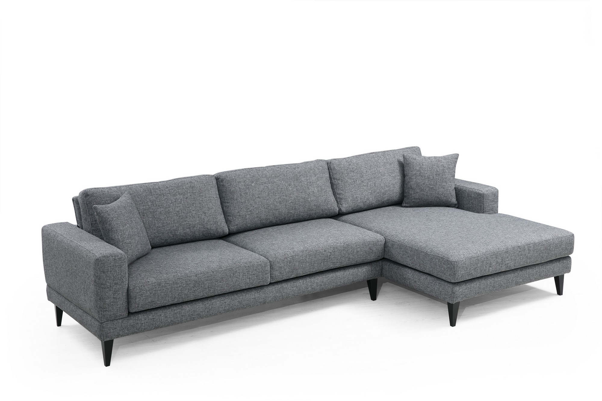 Nordic Ecksofa Rechts Grau