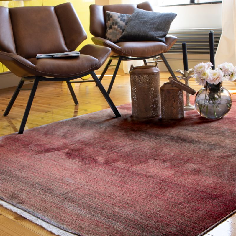 Laos Teppich Rot 80 x 150 cm