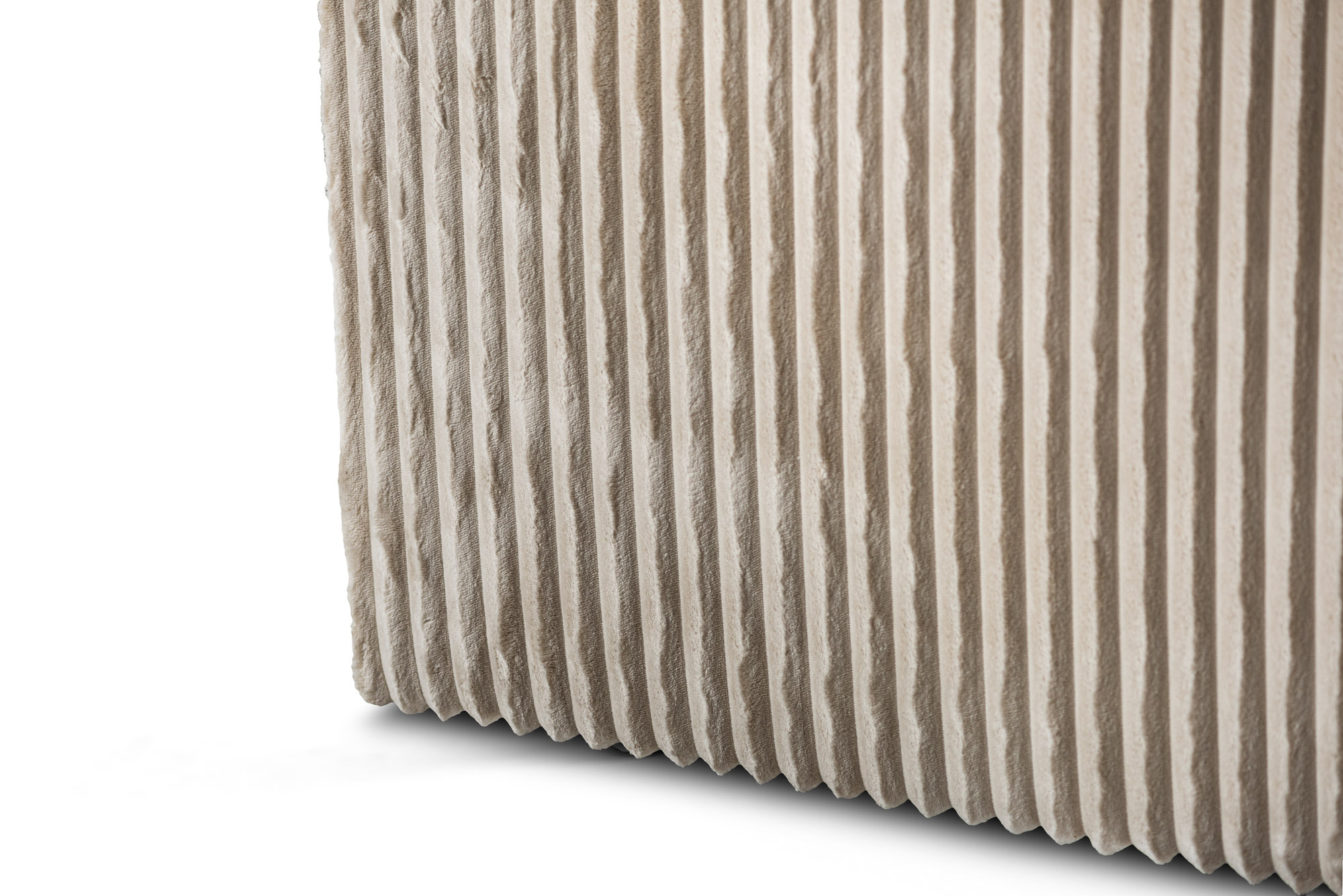 Sofa 3-Sitzer Chaiselongue Links Rechts Beige