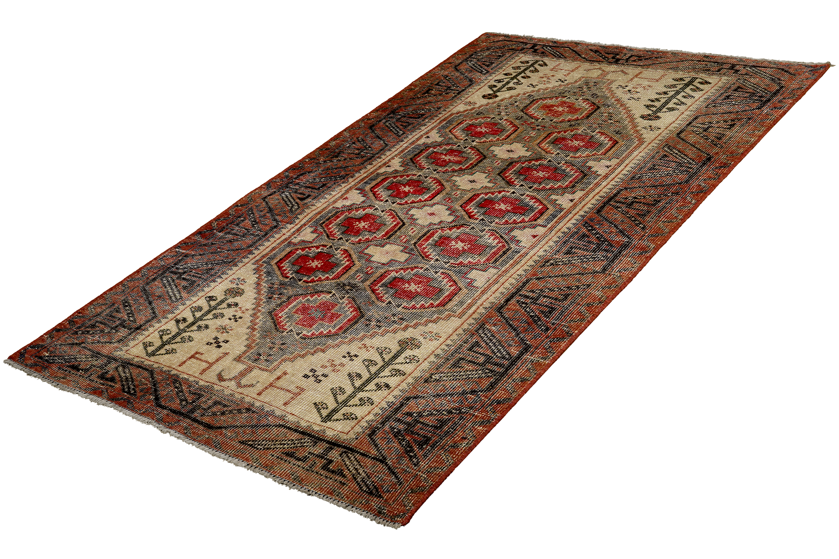 Heritage Teppich Wolle Mehrfarbig