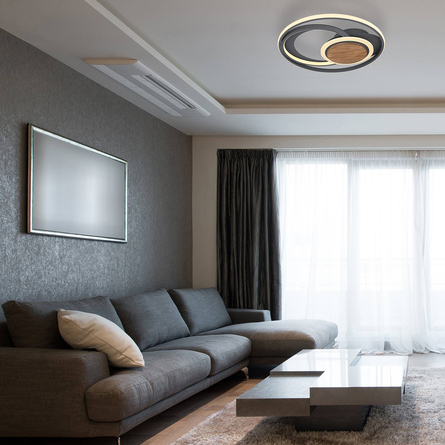 LED Ceiling light Nirra II Acrylic Iron