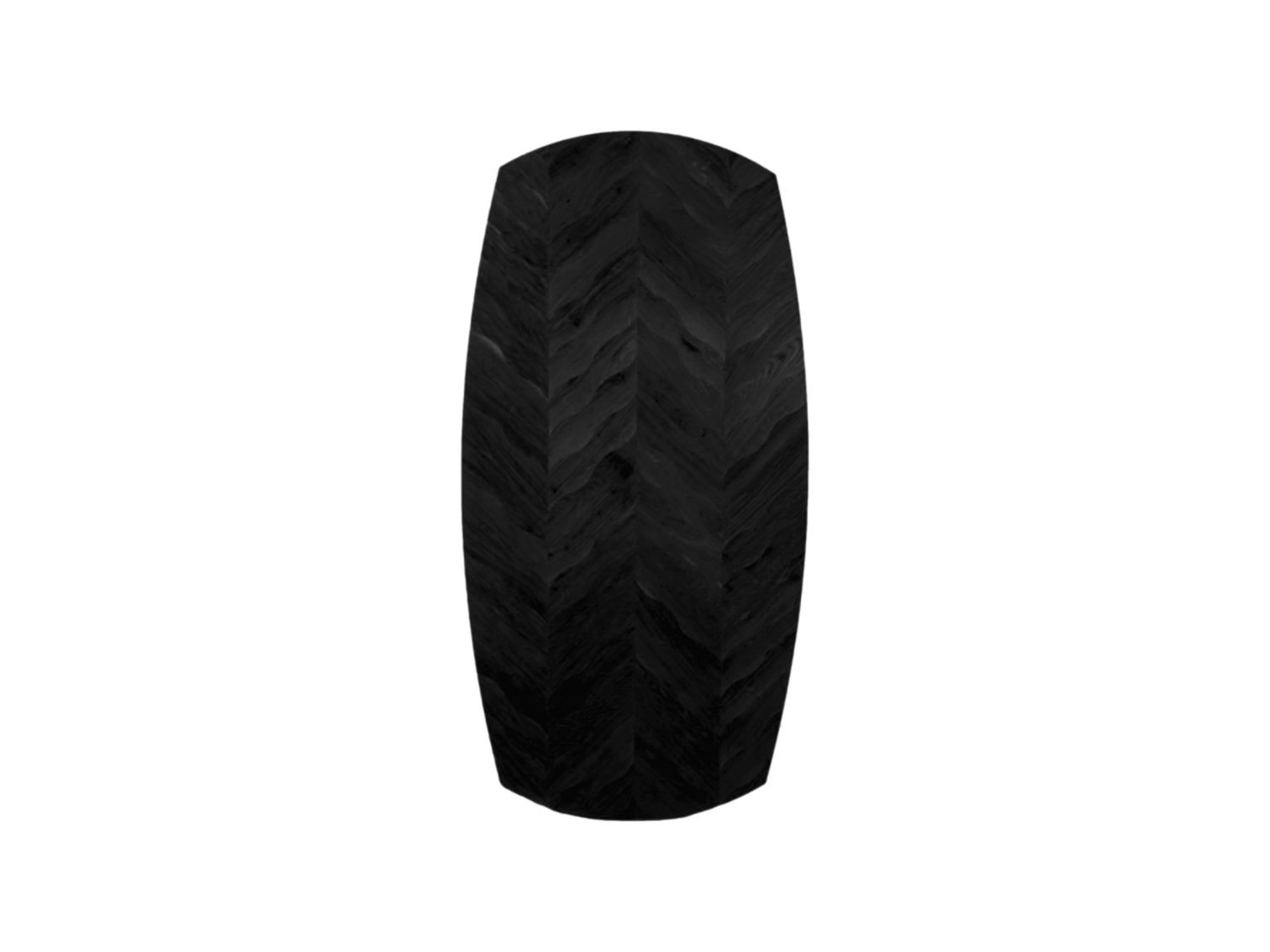 Fishbone Tischplatte Eiche Schwarz